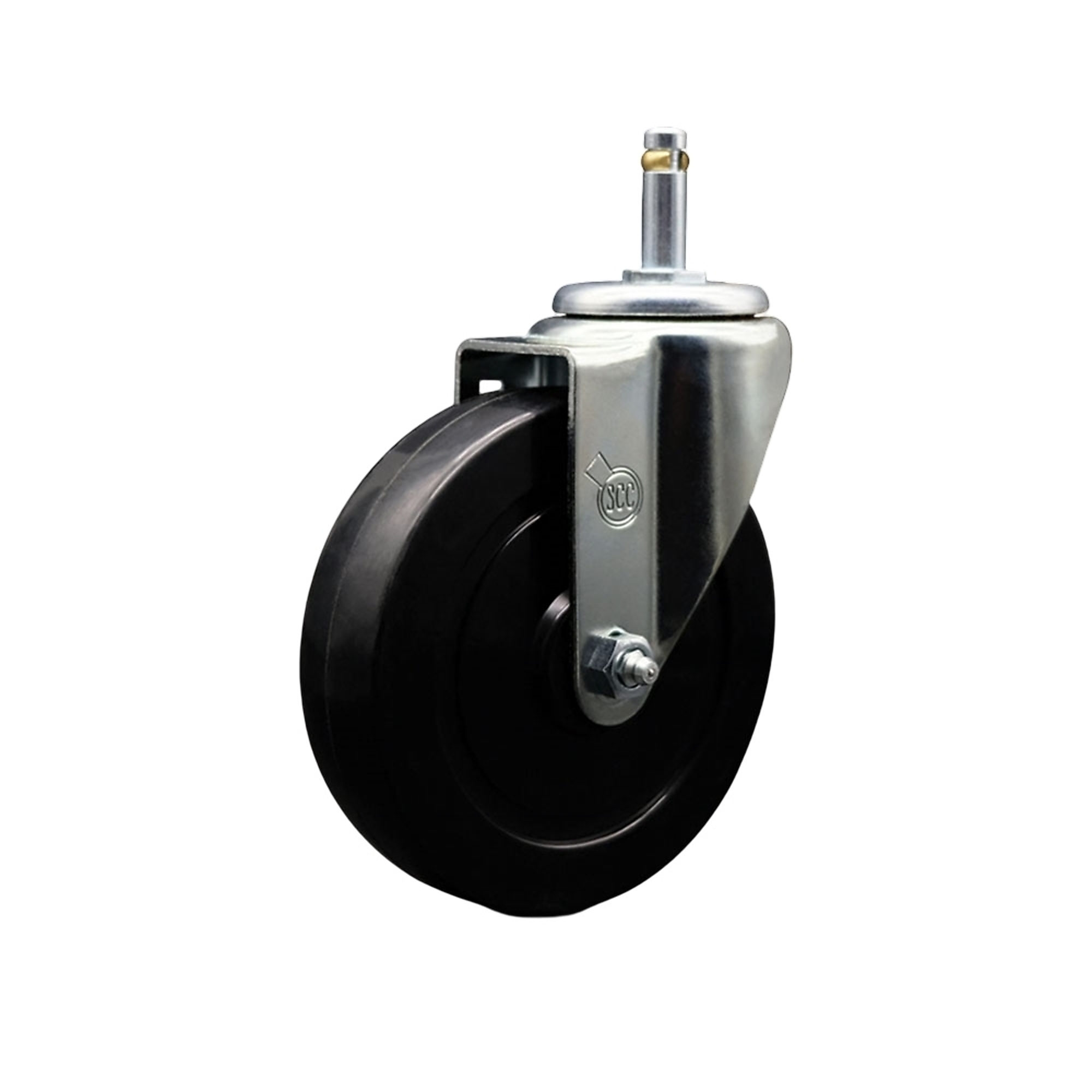 Service Caster, 5Inch x 1 1/4Inch Stem Caster, Wheel Diameter 5 in, Caster Type Swivel, Package (qty.) 1, Model SCC-GR20S514-SRS-716138