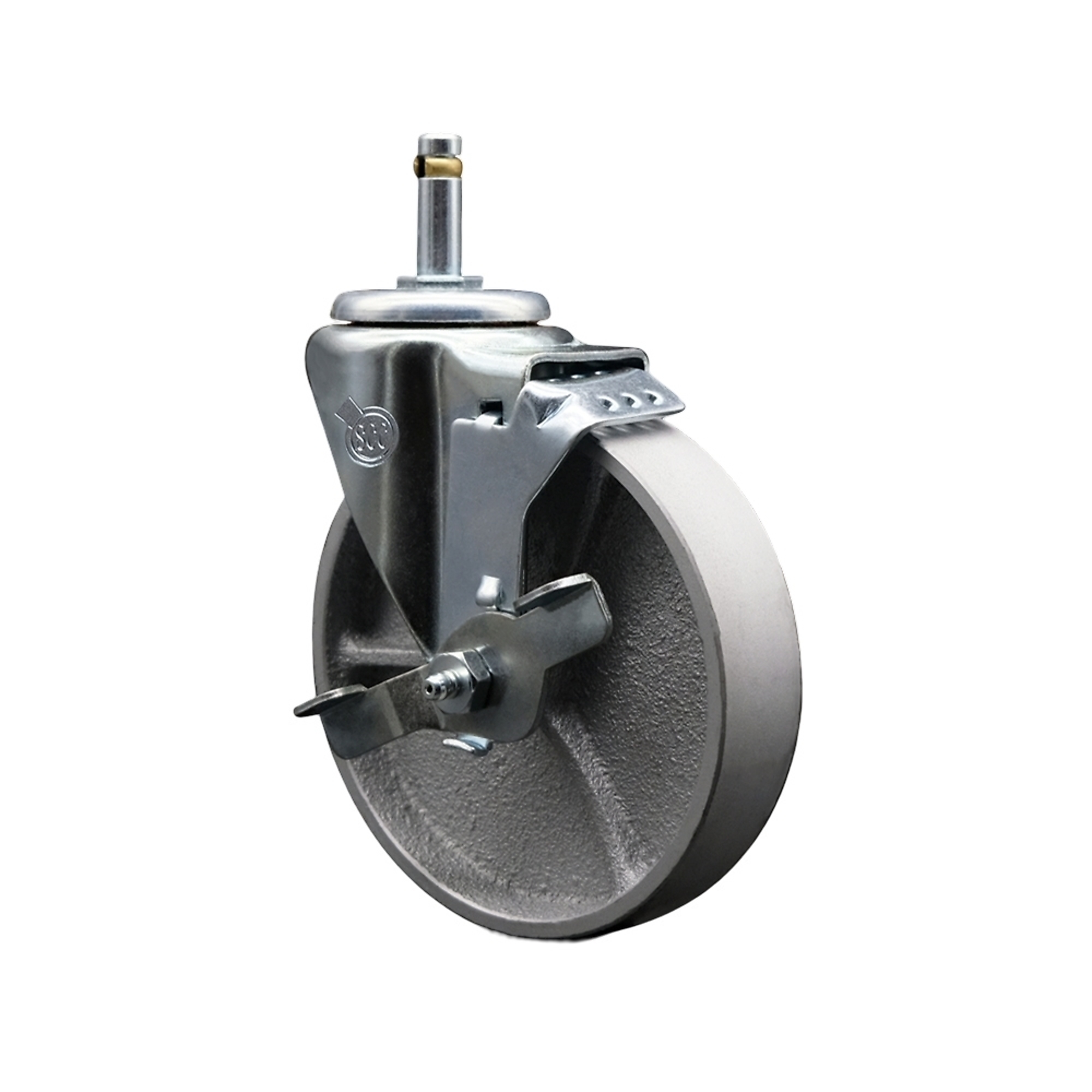 Service Caster, 5Inch x 1 1/2Inch Stem Caster, Wheel Diameter 5 in, Caster Type Swivel, Package (qty.) 1, Model SCC-GR20S515-SSR-TLB-716138