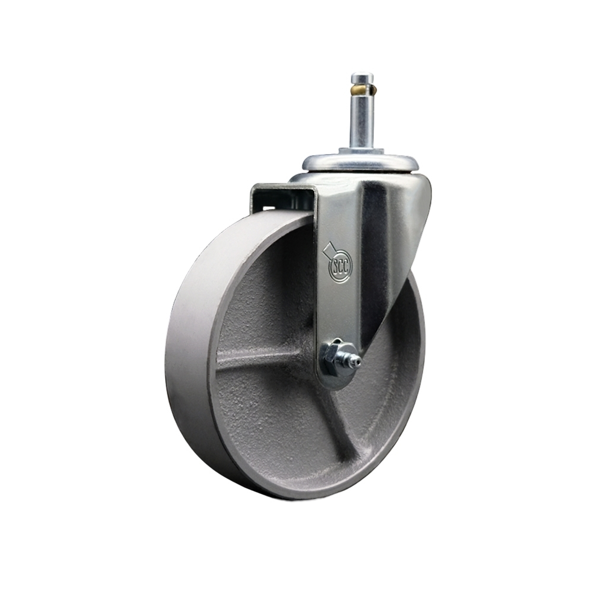 Service Caster, 5Inch x 1 1/4Inch Stem Caster, Wheel Diameter 5 in, Caster Type Swivel, Package (qty.) 1, Model SCC-GR20S514-SSS-716138