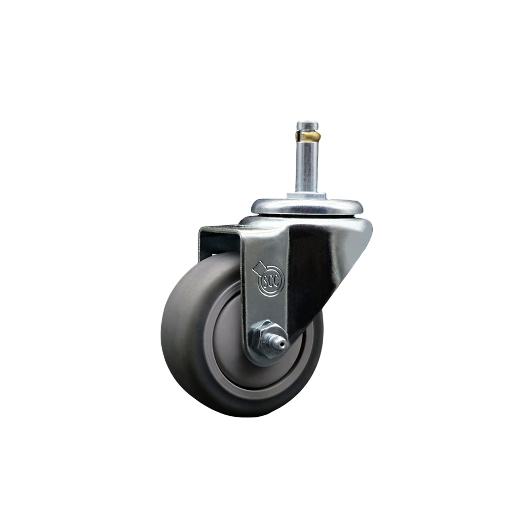 Service Caster, 3Inch x 1 1/4Inch Stem Caster, Wheel Diameter 3 in, Caster Type Swivel, Package (qty.) 1, Model SCC-GR20S314-TPRB-716138