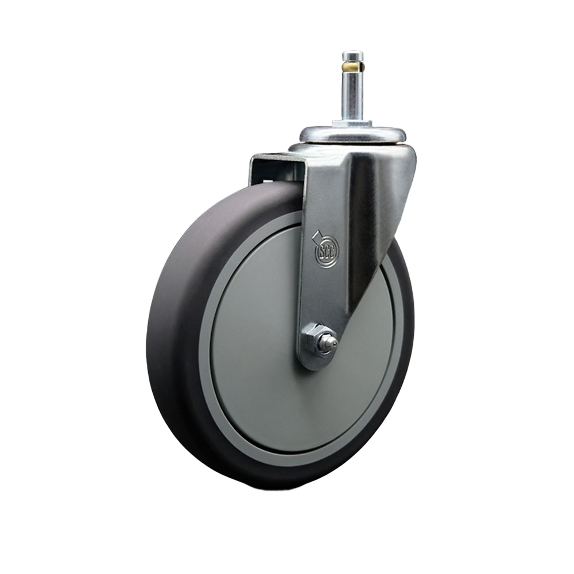 Service Caster, 6Inch x 1 1/4Inch Stem Caster, Wheel Diameter 6 in, Caster Type Swivel, Package (qty.) 1, Model SCC-GR20S614-TPRB-716138