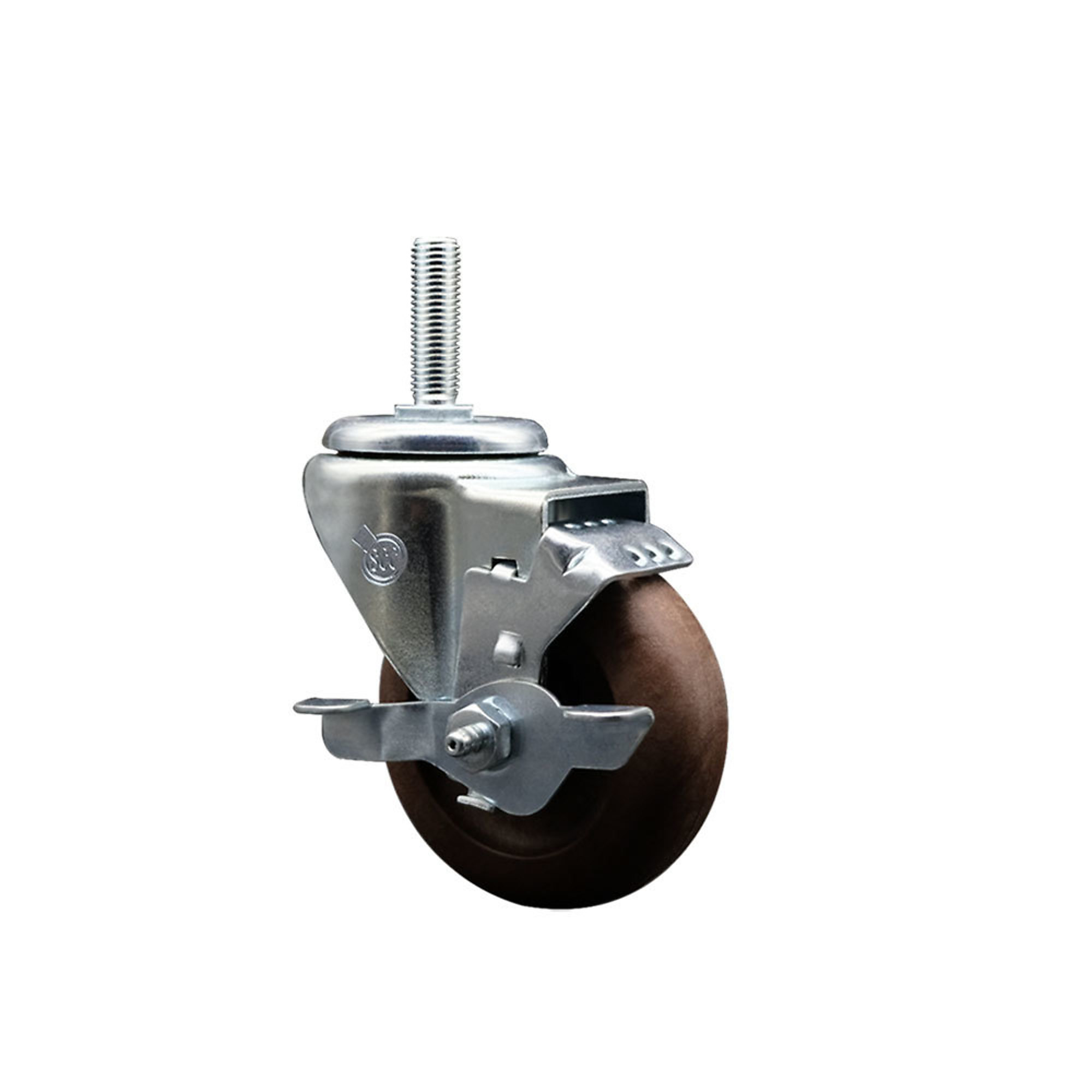 Service Caster, 3 1/2Inch x 1 1/4Inch Stem Caster, Wheel Diameter 3.5 in, Caster Type Swivel, Package (qty.) 1, Model SCC-TS20S3514-GFNSHT-TLB-34212