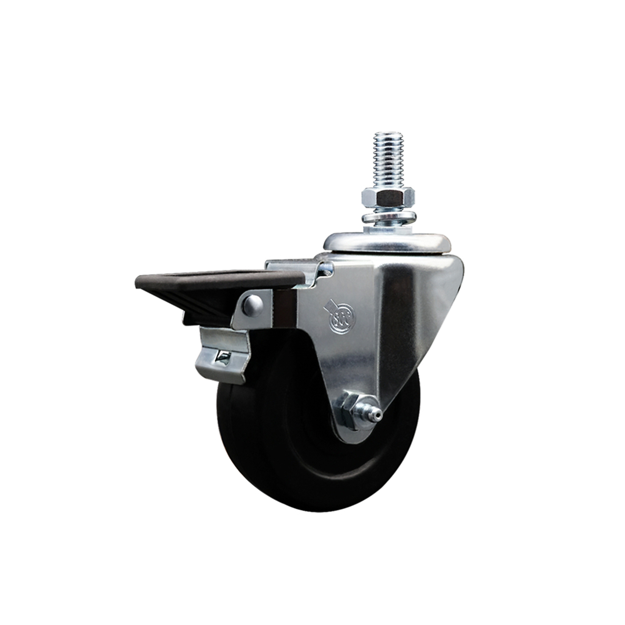 Service Caster, 3 1/2Inch x 1 1/4Inch Stem Caster, Wheel Diameter 3.5 in, Caster Type Swivel, Package (qty.) 1, Model SCC-TS20S3514-HRS-PLB-121315