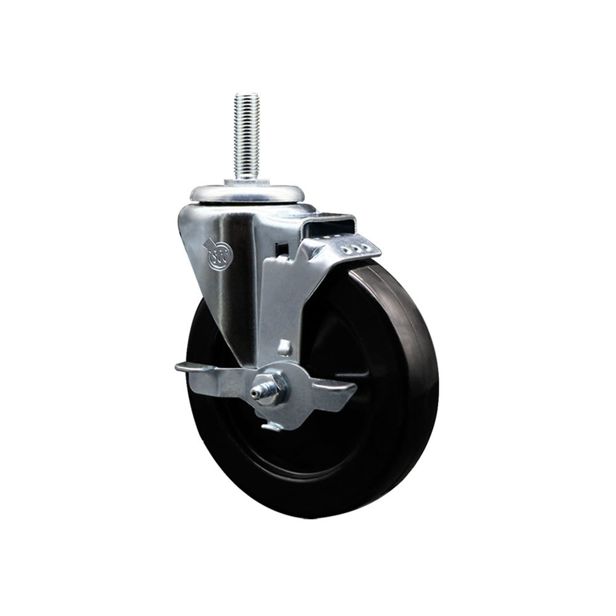 Service Caster, 5Inch x 1 1/4Inch Stem Caster, Wheel Diameter 5 in, Caster Type Swivel, Package (qty.) 1, Model SCC-TS20S514-HRS-TLB-34212