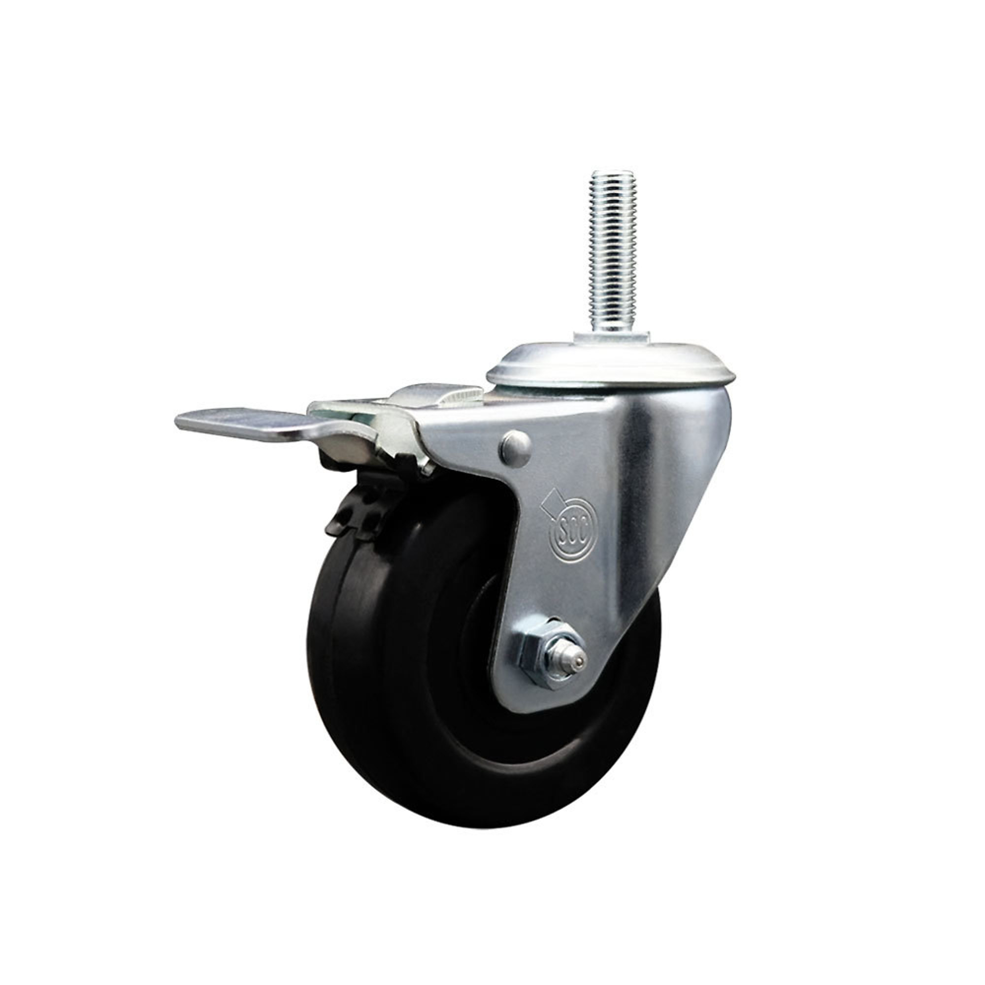 Service Caster, 4Inch x 1 1/4Inch Stem Caster, Wheel Diameter 4 in, Caster Type Swivel, Package (qty.) 1, Model SCC-TSTTL20S414-HRS-34212