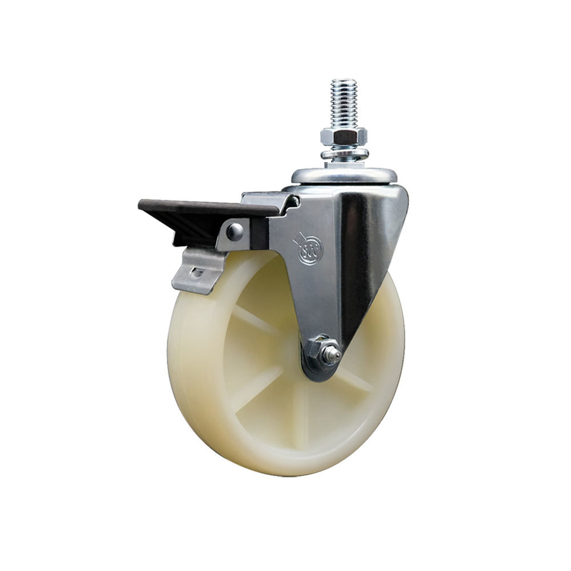 Service Caster, 5Inch x 1 1/4Inch Stem Caster, Wheel Diameter 5 in, Caster Type Swivel, Package (qty.) 1, Model SCC-TS20S514-NYS-PLB-121315