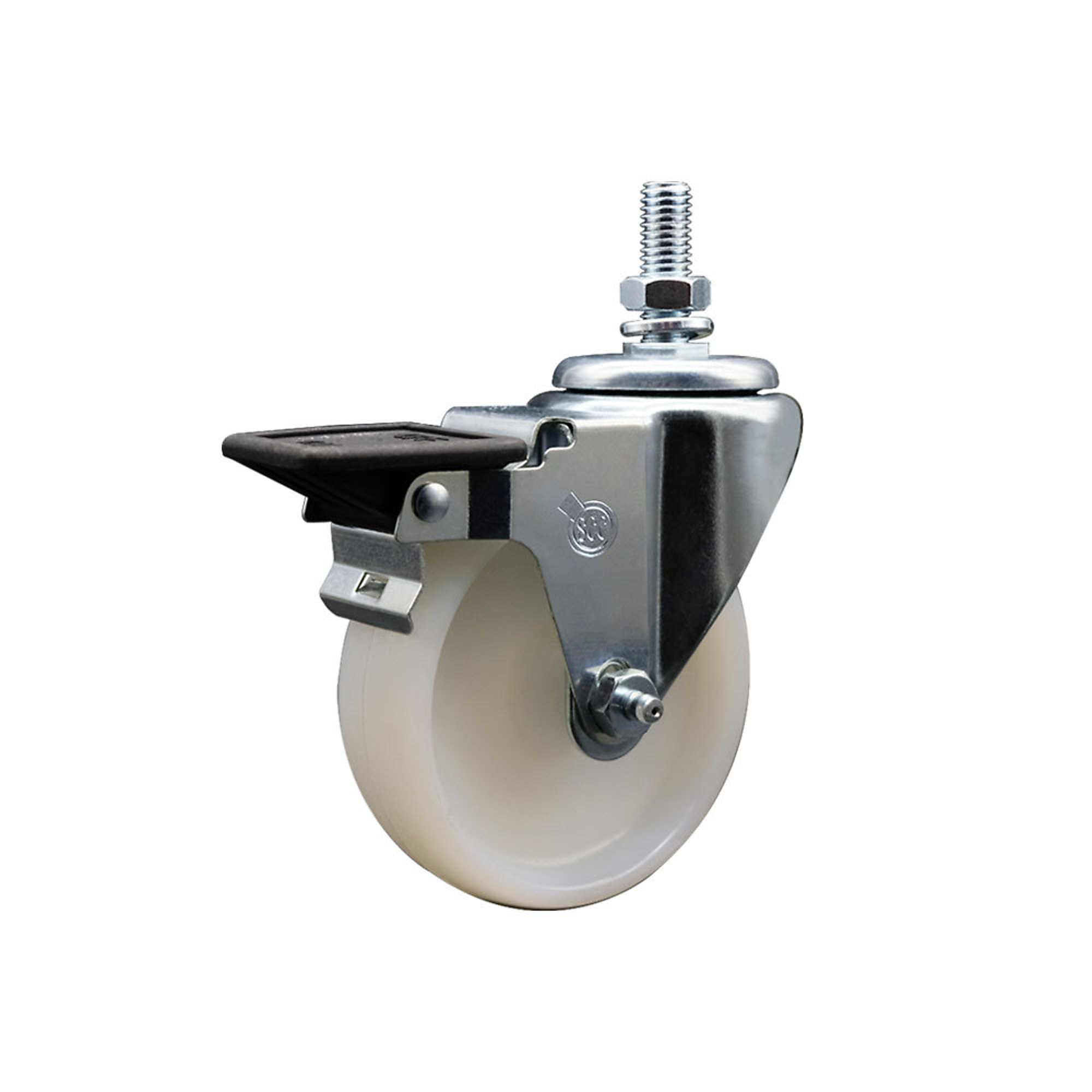 Service Caster, 4Inch x 1 1/4Inch Stem Caster, Wheel Diameter 5 in, Caster Type Swivel, Package (qty.) 1, Model SCC-TS20S414-NYS-PLB-121315