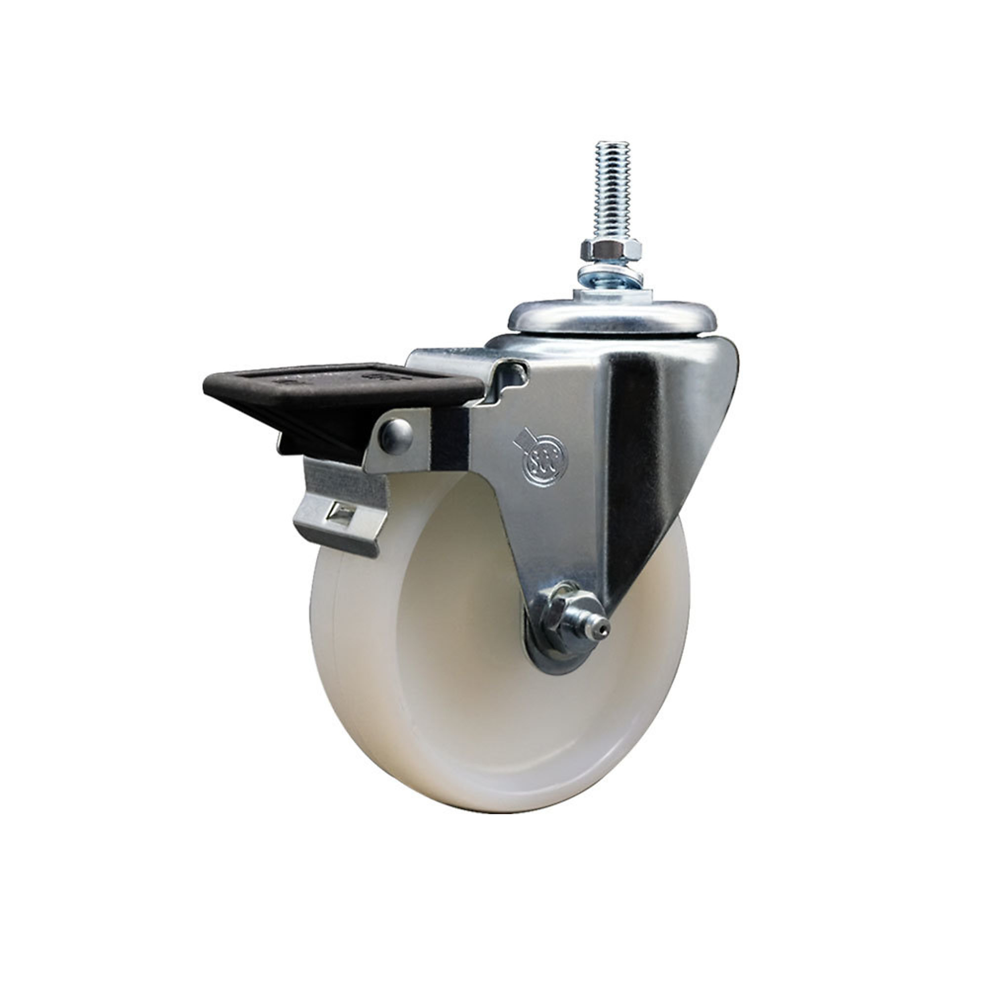 Service Caster, 4Inch x 1 1/4Inch Stem Caster, Wheel Diameter 4 in, Caster Type Swivel, Package (qty.) 1, Model SCC-TS20S414-NYS-PLB-381615