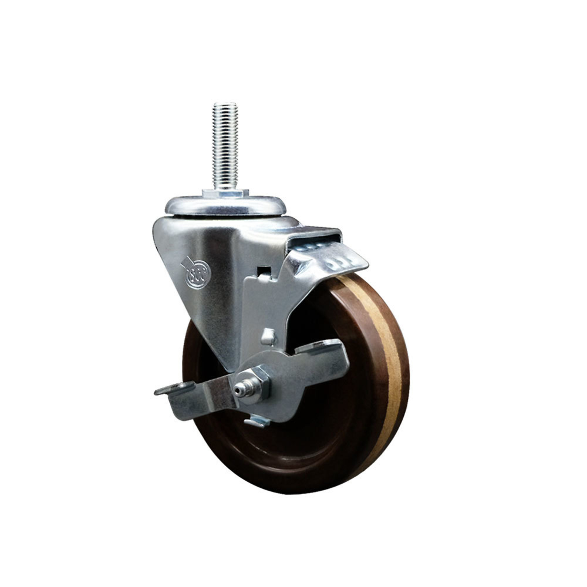 Service Caster, 4Inch x 1 1/4Inch Stem Caster, Wheel Diameter 4 in, Caster Type Swivel, Package (qty.) 1, Model SCC-TS20S414-PHRHT-TLB-34212