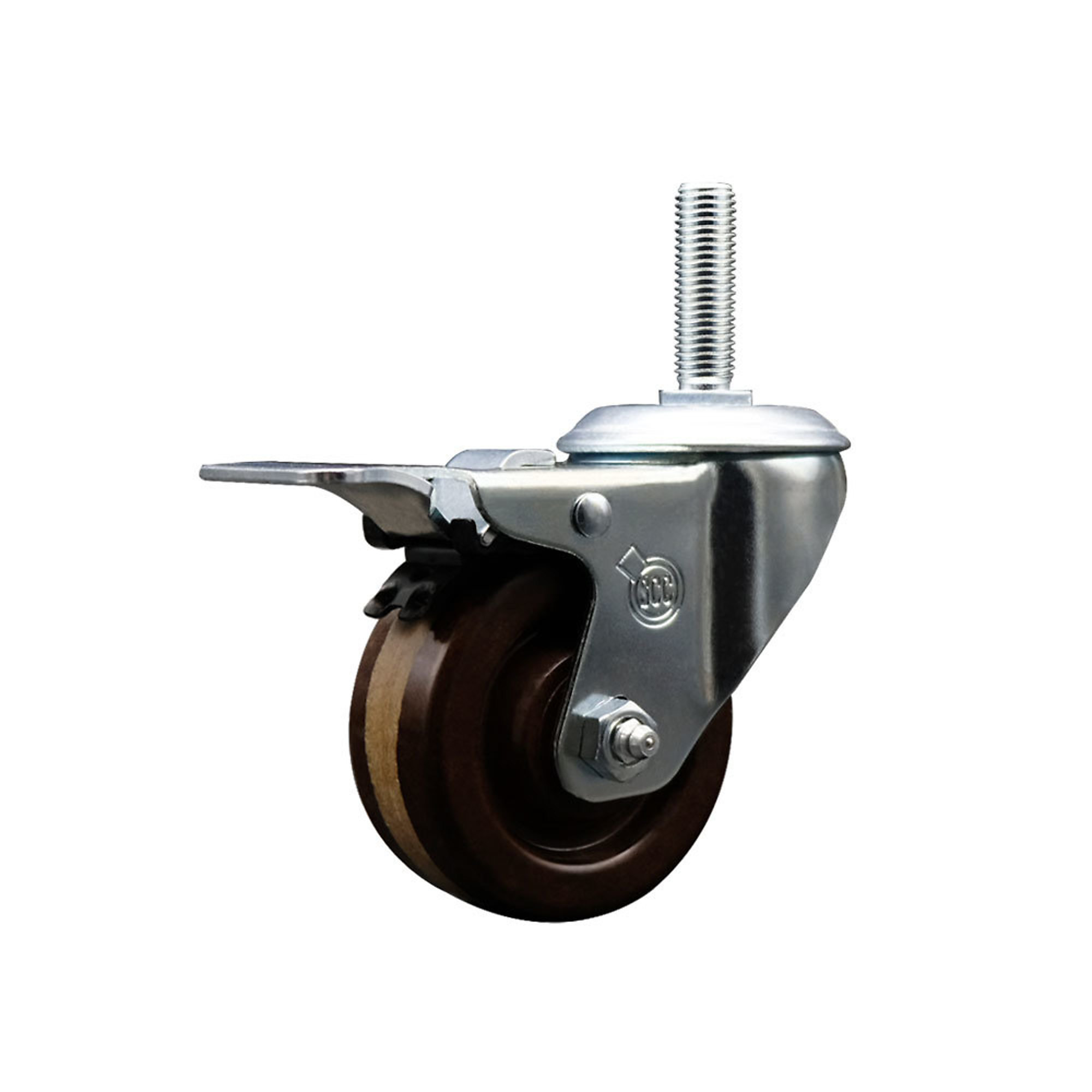 Service Caster, 4Inch x 1 1/4Inch Stem Caster, Wheel Diameter 4 in, Caster Type Swivel, Package (qty.) 1, Model SCC-TSTTL20S414-PHRHT-34212