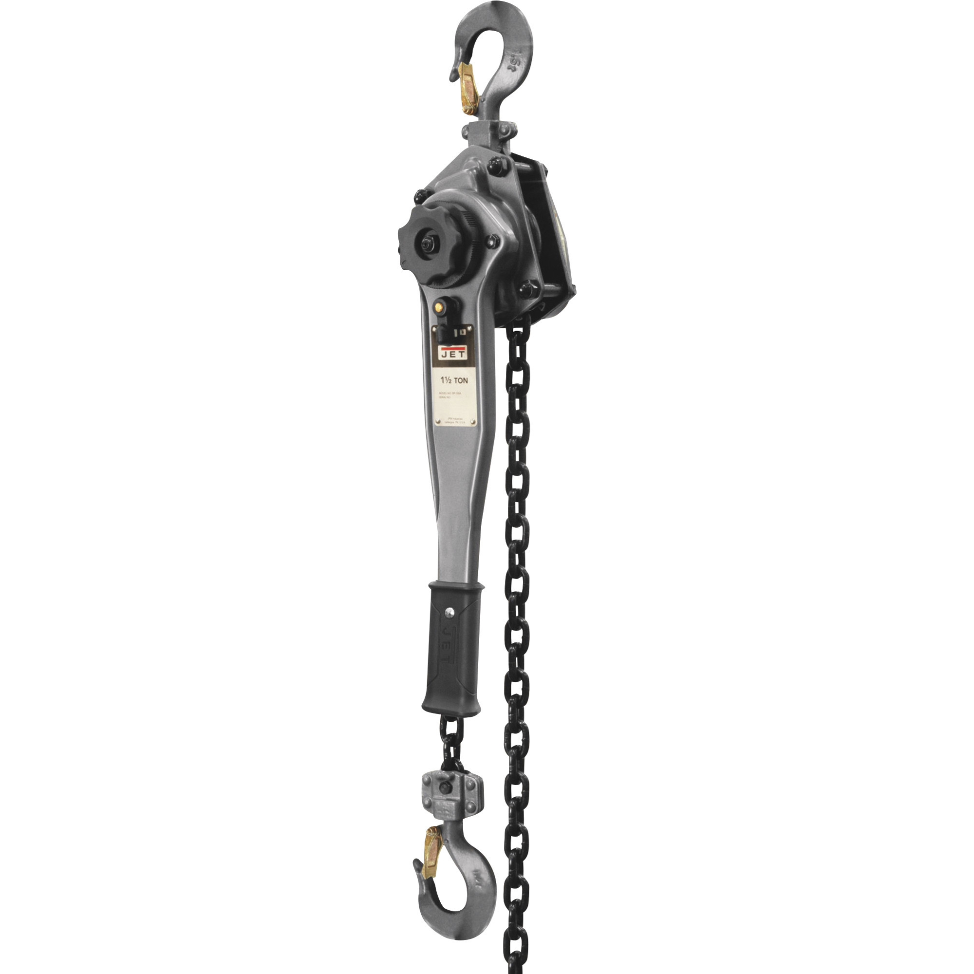 JET JLP Series Manual Lever Chain Hoist,1 1/2-Ton Capacity, 5ft. Lift, Model JLP-150A-5