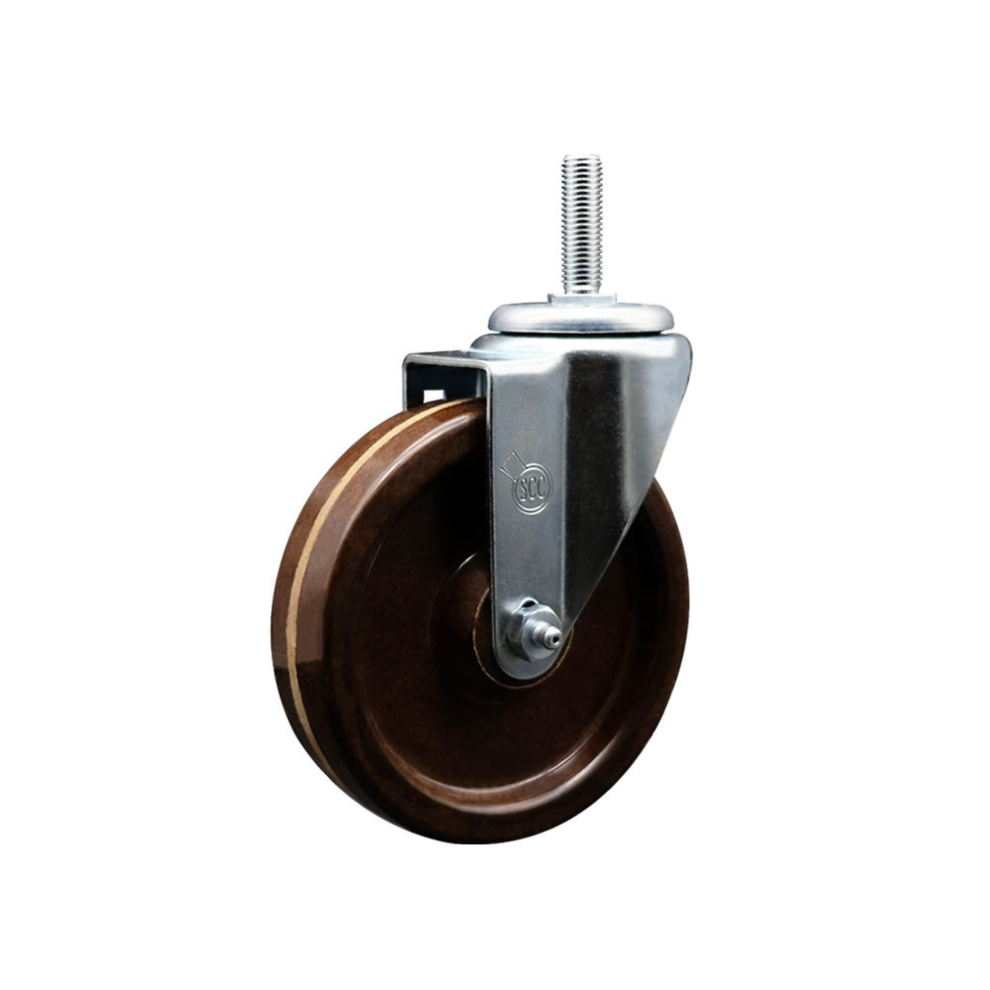 Service Caster, 5Inch x 1 1/4Inch Stem Caster, Wheel Diameter 5 in, Caster Type Swivel, Package (qty.) 1, Model SCC-TS20S514-PHRHT-34212