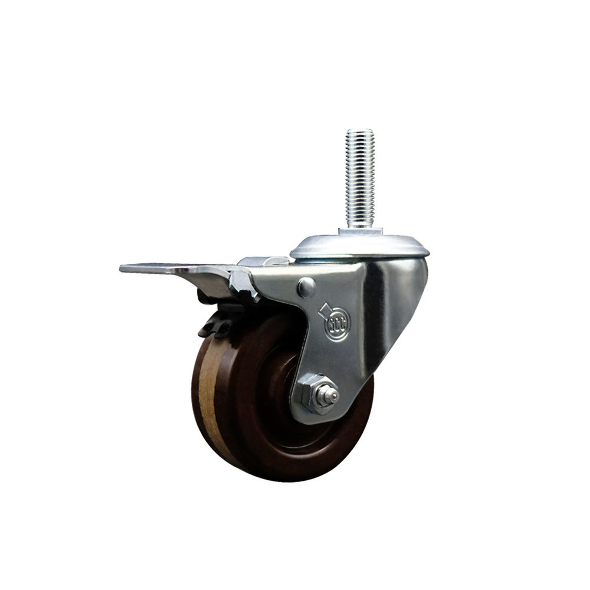 Service Caster, 3Inch x 1 1/4Inch Stem Caster, Wheel Diameter 3 in, Caster Type Swivel, Package (qty.) 1, Model SCC-TSTTL20S314-PHRHT-34212