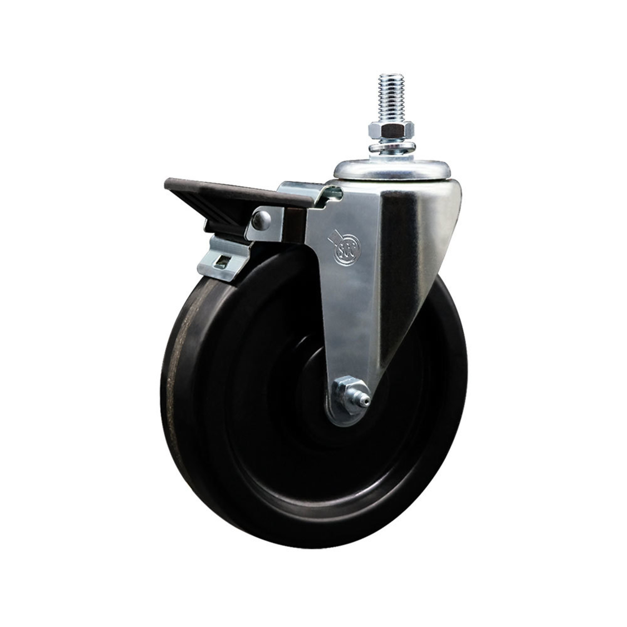 Service Caster, 6Inch x 1 1/2Inch Stem Caster, Wheel Diameter 6 in, Caster Type Swivel, Package (qty.) 1, Model SCC-TS20S615-PHR-PLB-121315