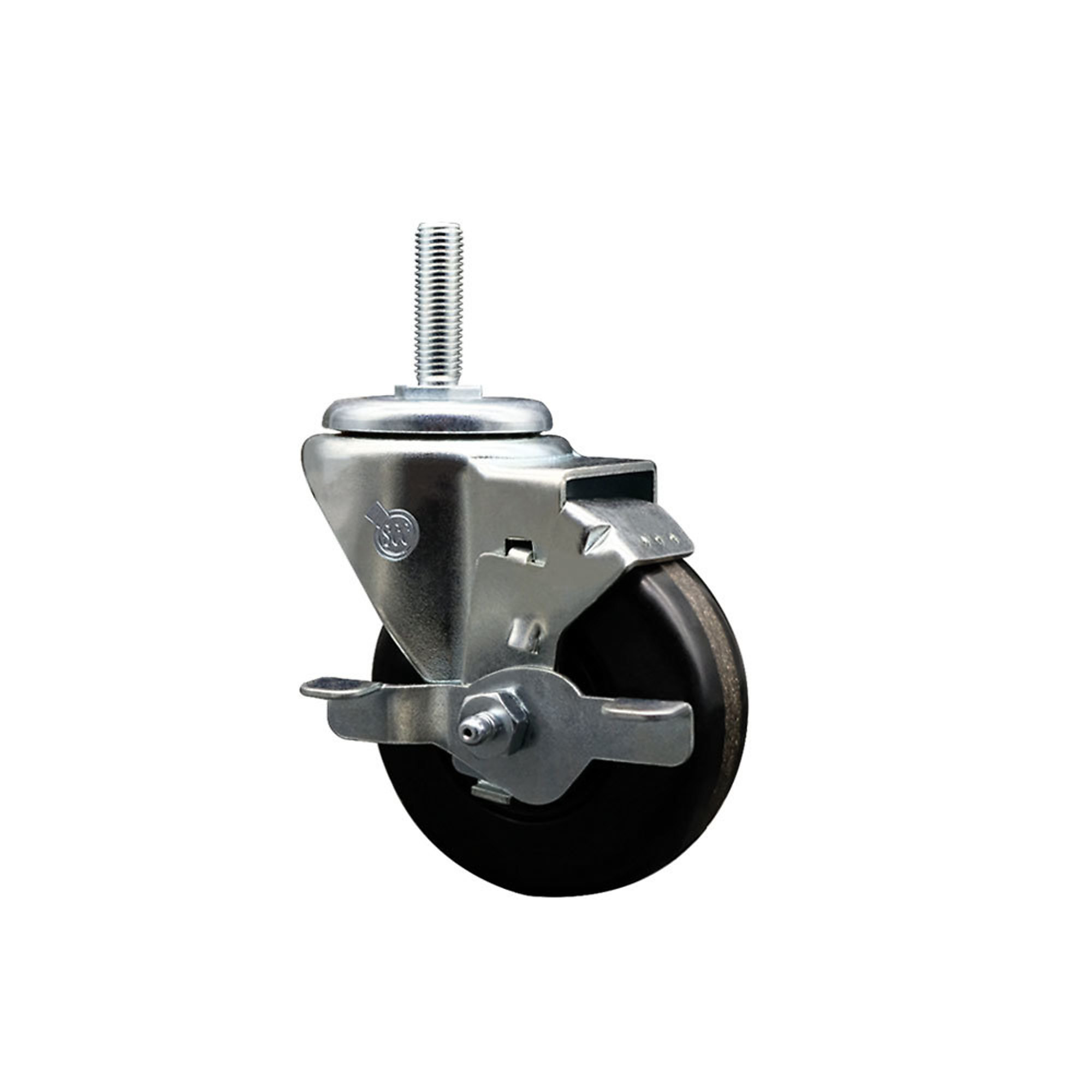 Service Caster, 3 1/2Inch x 1 1/4Inch Stem Caster, Wheel Diameter 3.5 in, Caster Type Swivel, Package (qty.) 1, Model SCC-TS20S3514-PHR-TLB-34212