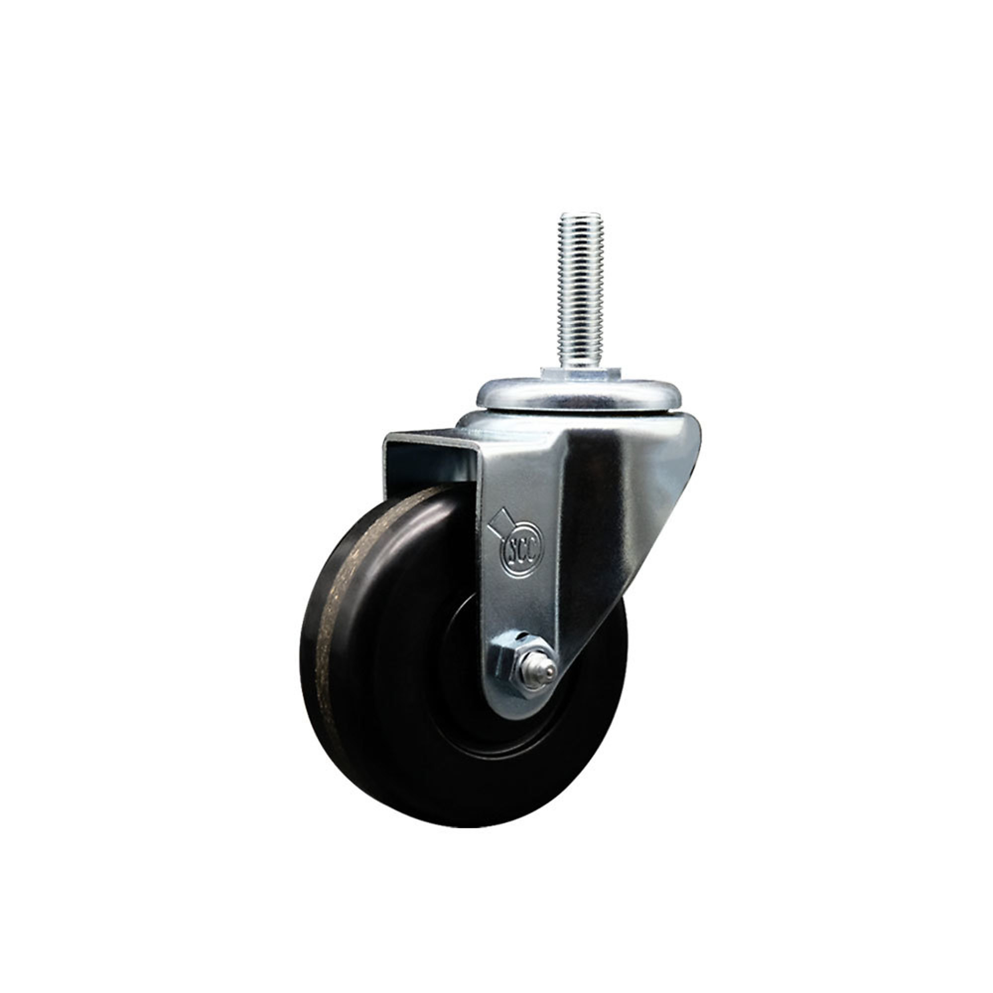 Service Caster, 3 1/2Inch x 1 1/4Inch Stem Caster, Wheel Diameter 3.5 in, Caster Type Swivel, Package (qty.) 1, Model SCC-TS20S3514-PHR-34212