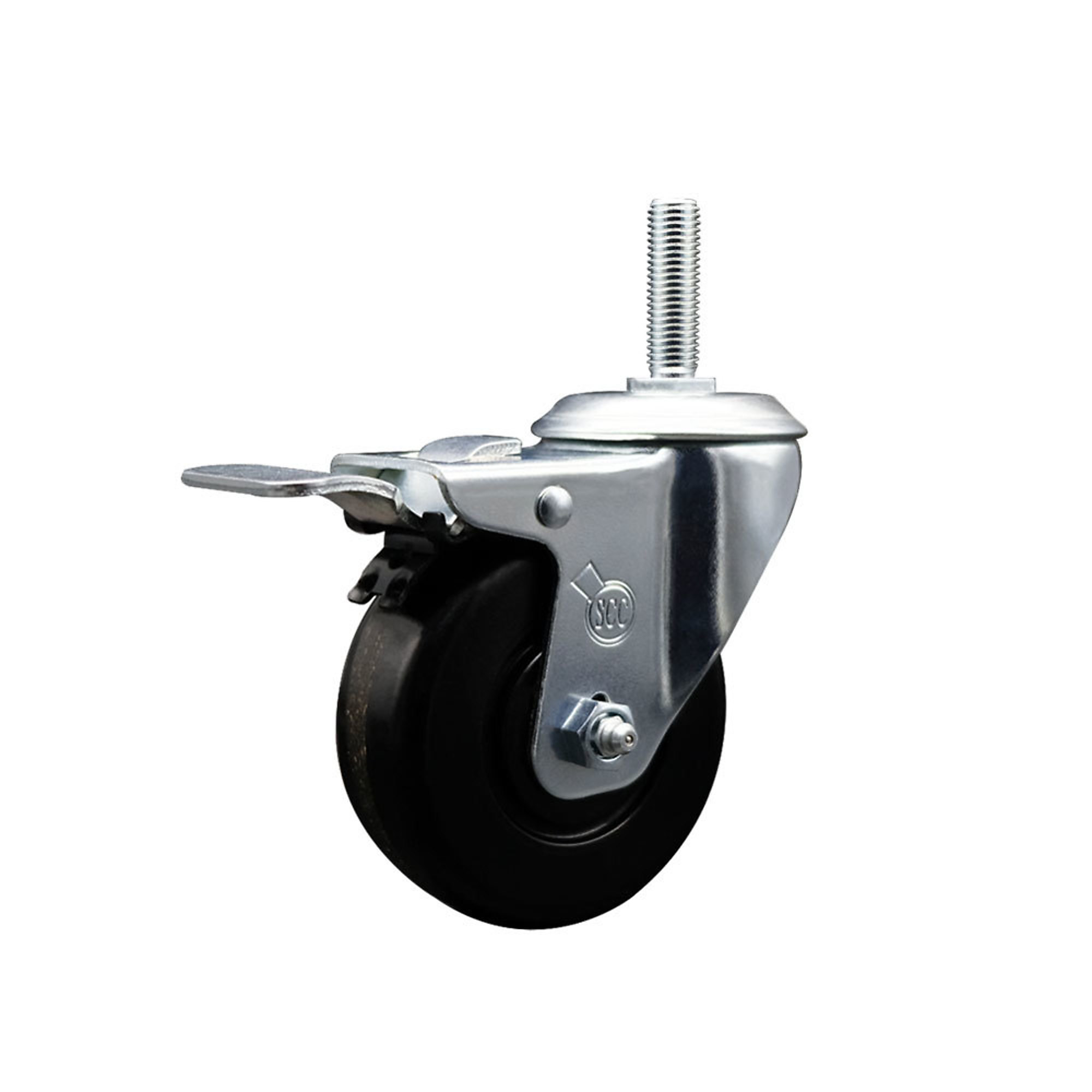 Service Caster, 4Inch x 1 1/4Inch Stem Caster, Wheel Diameter 4 in, Caster Type Swivel, Package (qty.) 1, Model SCC-TSTTL20S414-PHR-34212