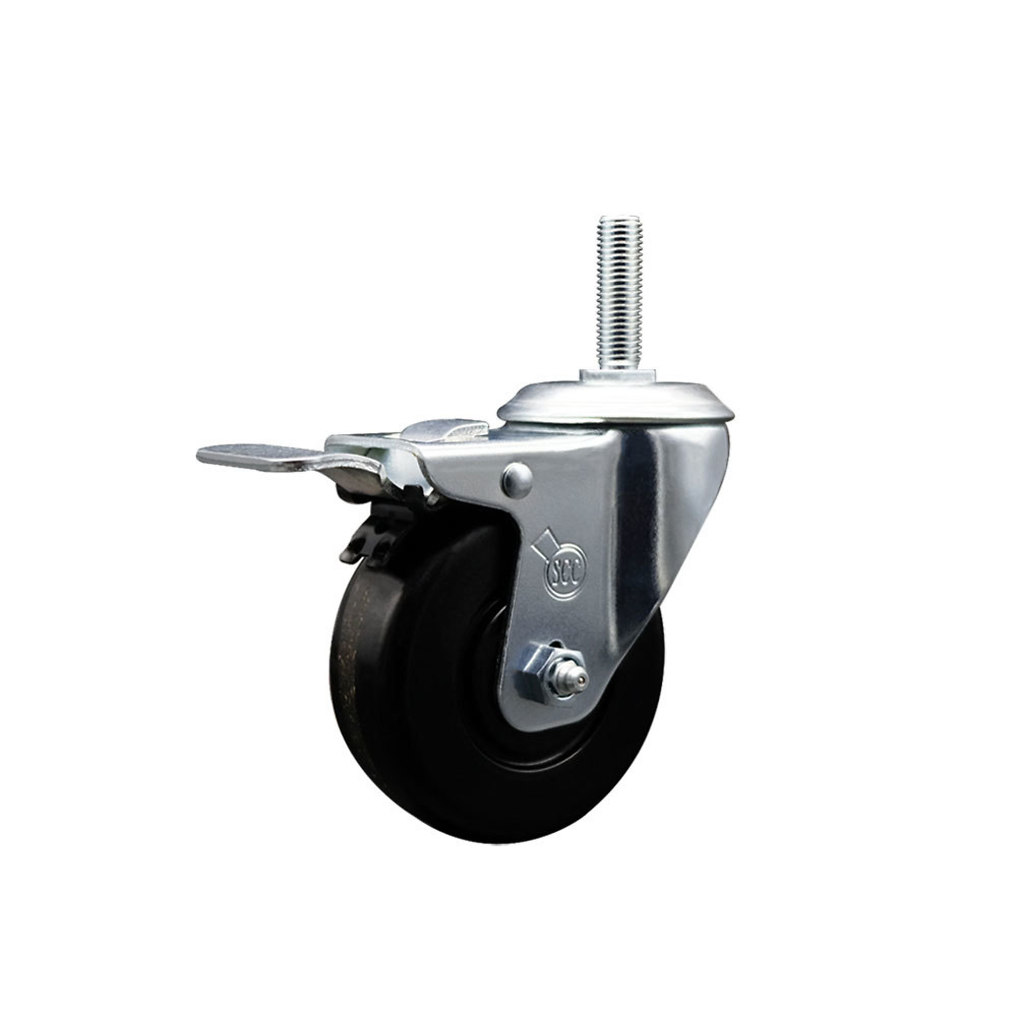 Service Caster, 3 1/2Inch x 1 1/4Inch Stem Caster, Wheel Diameter 3.5 in, Caster Type Swivel, Package (qty.) 1, Model SCC-TSTTL20S3514-PHR-34212