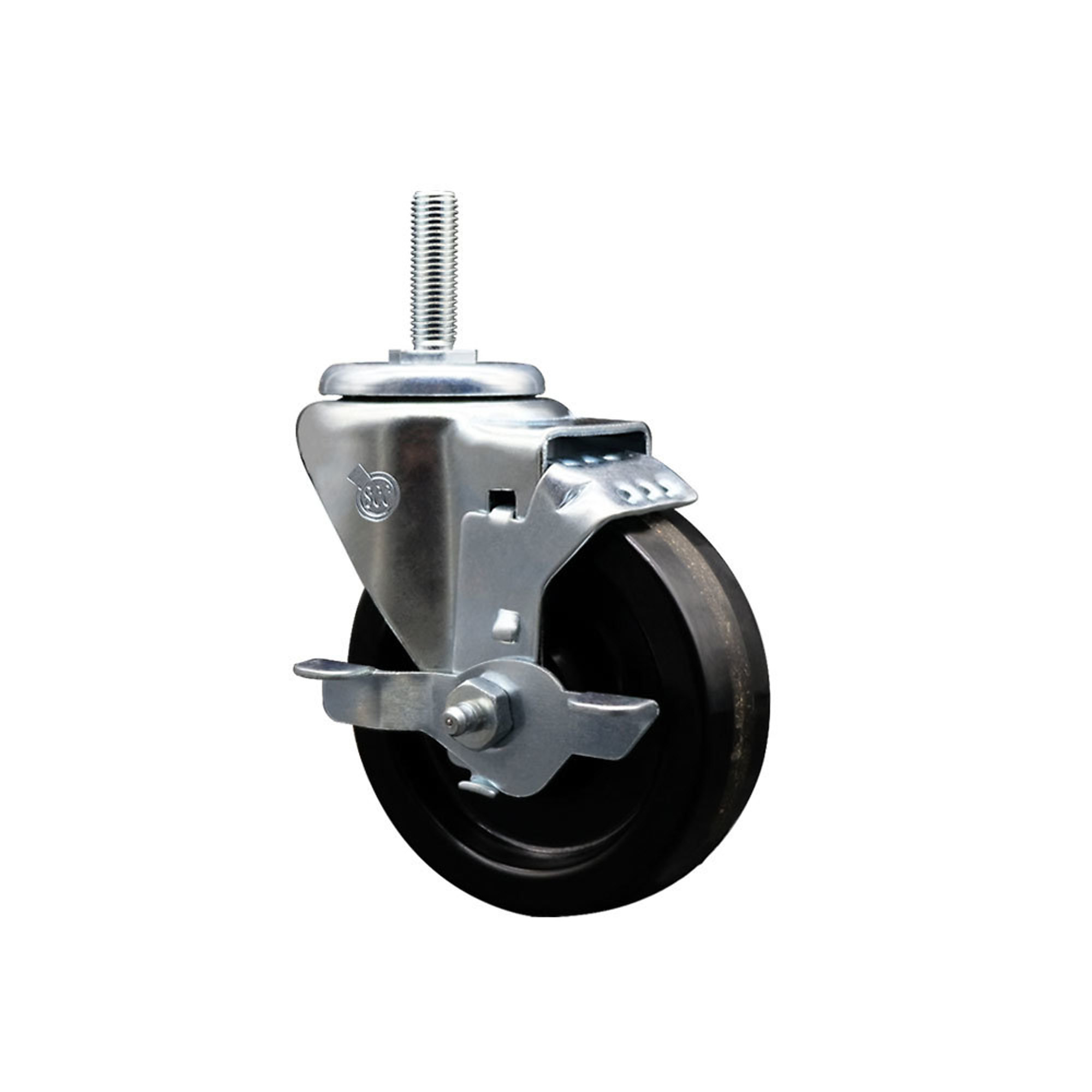 Service Caster, 4Inch x 1 1/4Inch Stem Caster, Wheel Diameter 4 in, Caster Type Swivel, Package (qty.) 1, Model SCC-TS20S414-PHR-TLB-34212