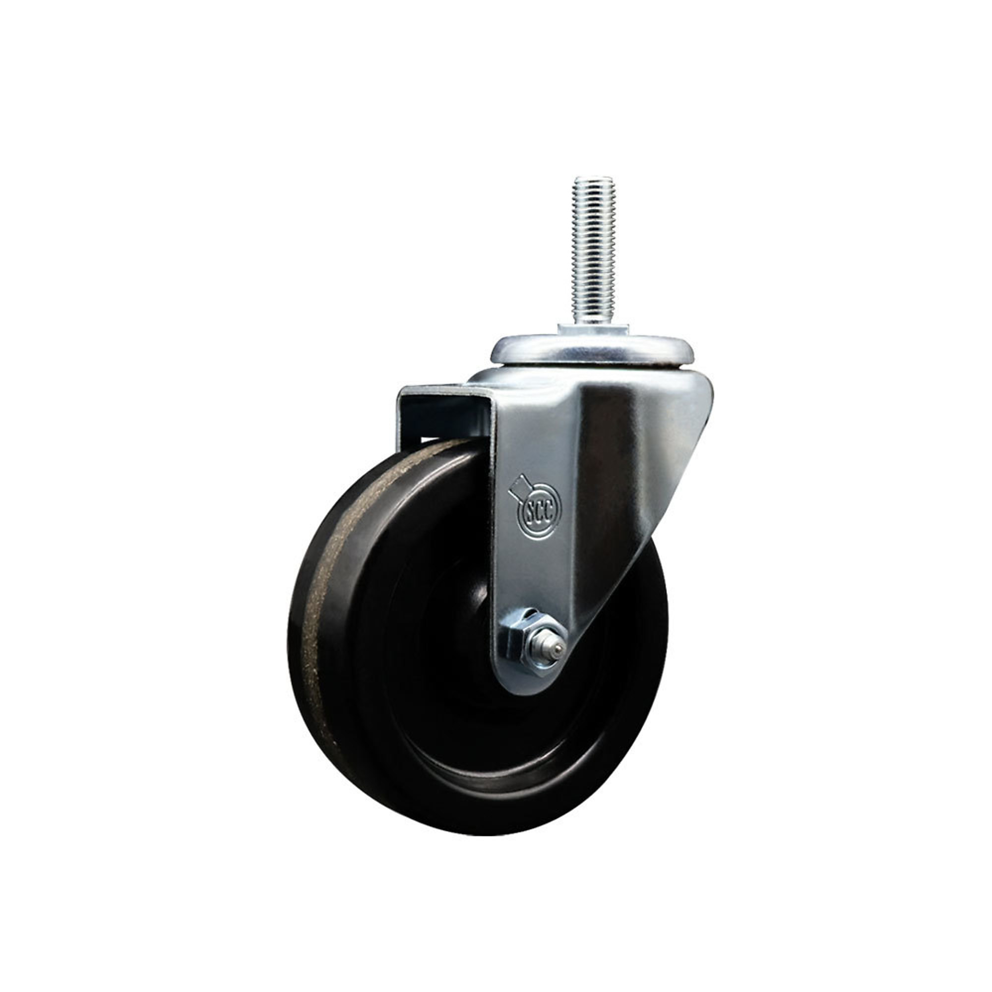 Service Caster, 4Inch x 1 1/4Inch Stem Caster, Wheel Diameter 4 in, Caster Type Swivel, Package (qty.) 1, Model SCC-TS20S414-PHR-34212