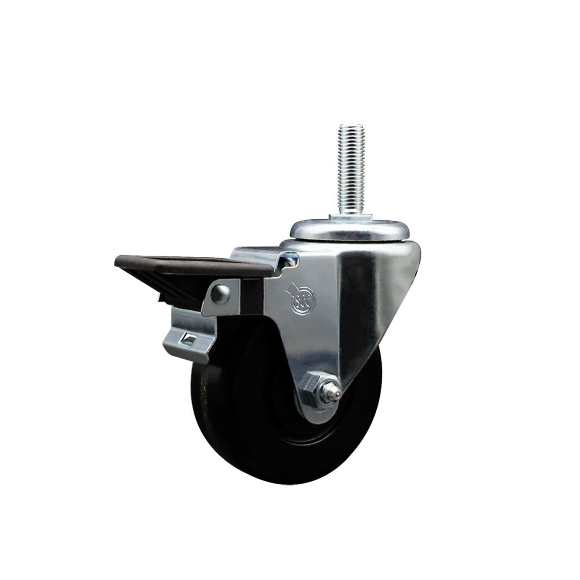 Service Caster, 3 1/2Inch x 1 1/4Inch Stem Caster, Wheel Diameter 3.5 in, Caster Type Swivel, Package (qty.) 1, Model SCC-TS20S3514-PHR-PLB-34212