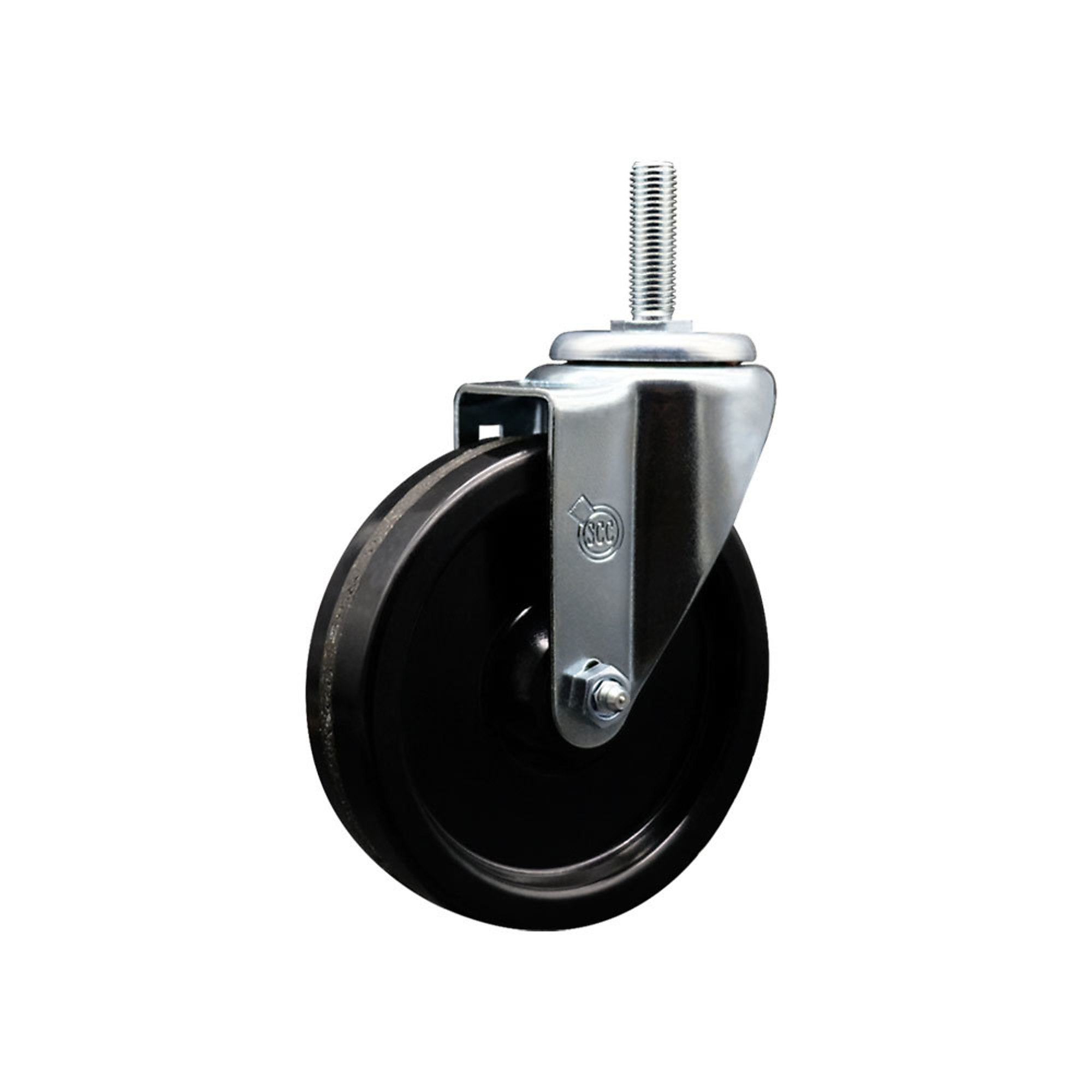 Service Caster, 5Inch x 1 1/4Inch Stem Caster, Wheel Diameter 5 in, Caster Type Swivel, Package (qty.) 1, Model SCC-TS20S514-PHR-34212