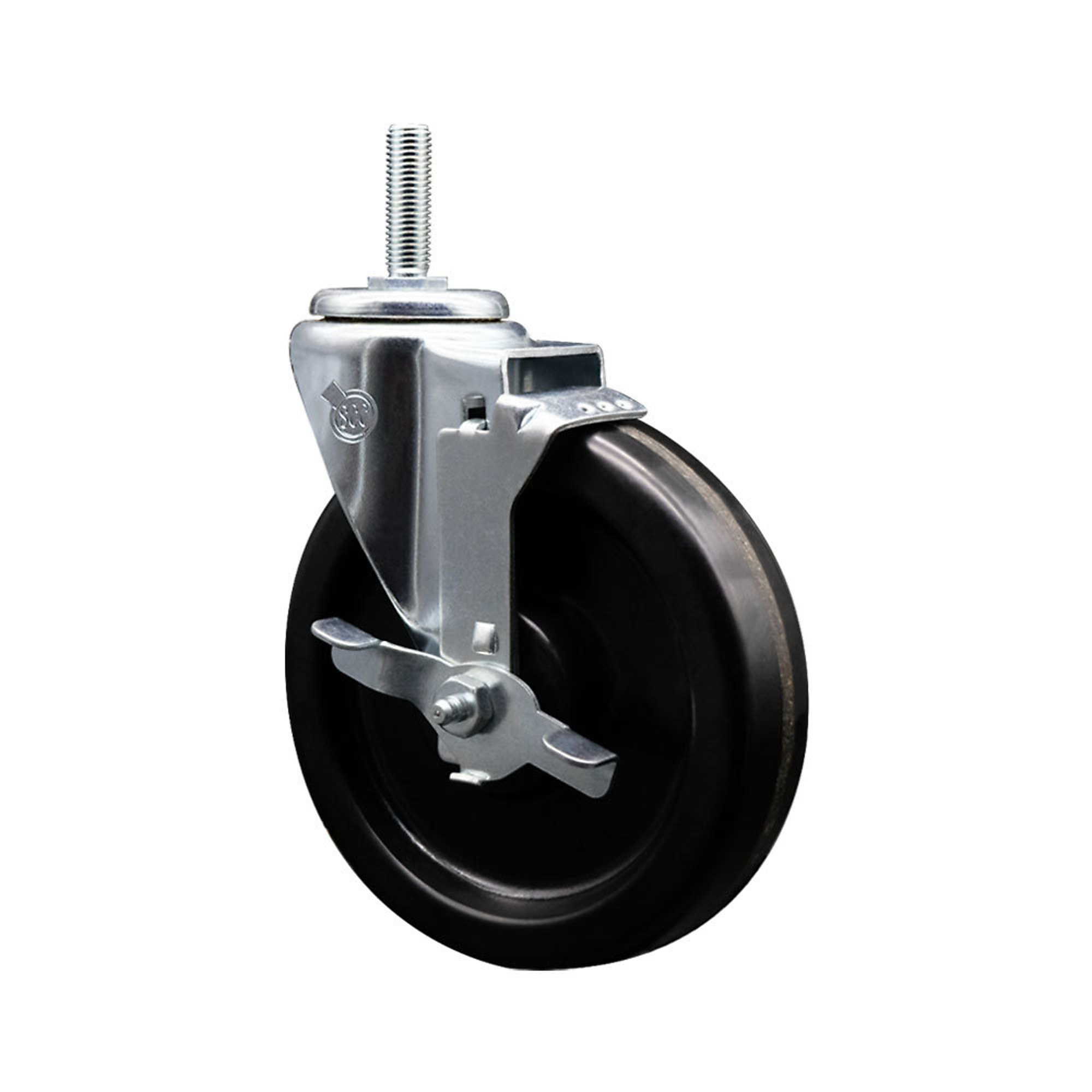 Service Caster, 6Inch x 1 1/2Inch Stem Caster, Wheel Diameter 6 in, Caster Type Swivel, Package (qty.) 1, Model SCC-TS20S615-PHR-TLB-34212