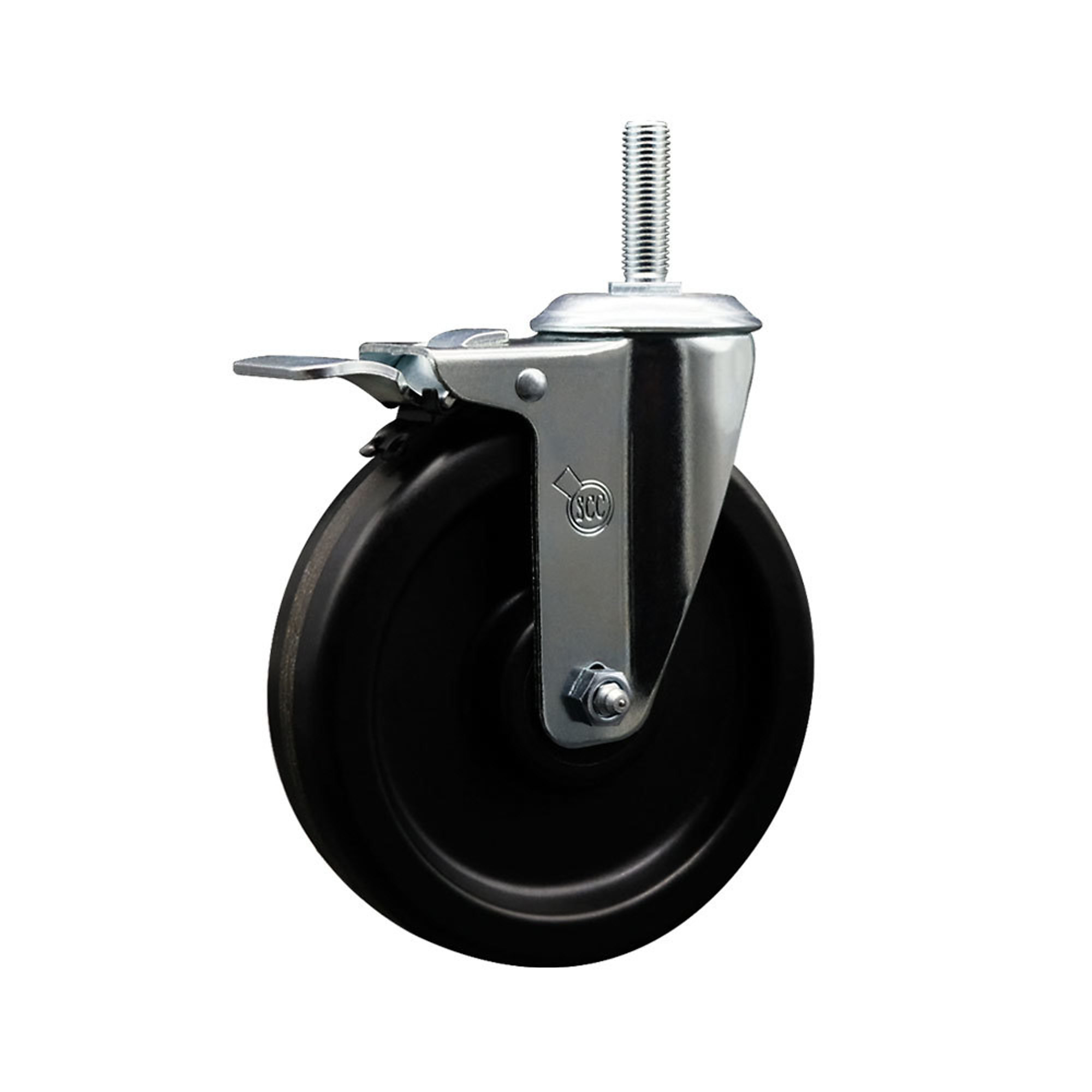 Service Caster, 6Inch x 1 1/2Inch Stem Caster, Wheel Diameter 6 in, Caster Type Swivel, Package (qty.) 1, Model SCC-TSTTL20S615-PHR-34212