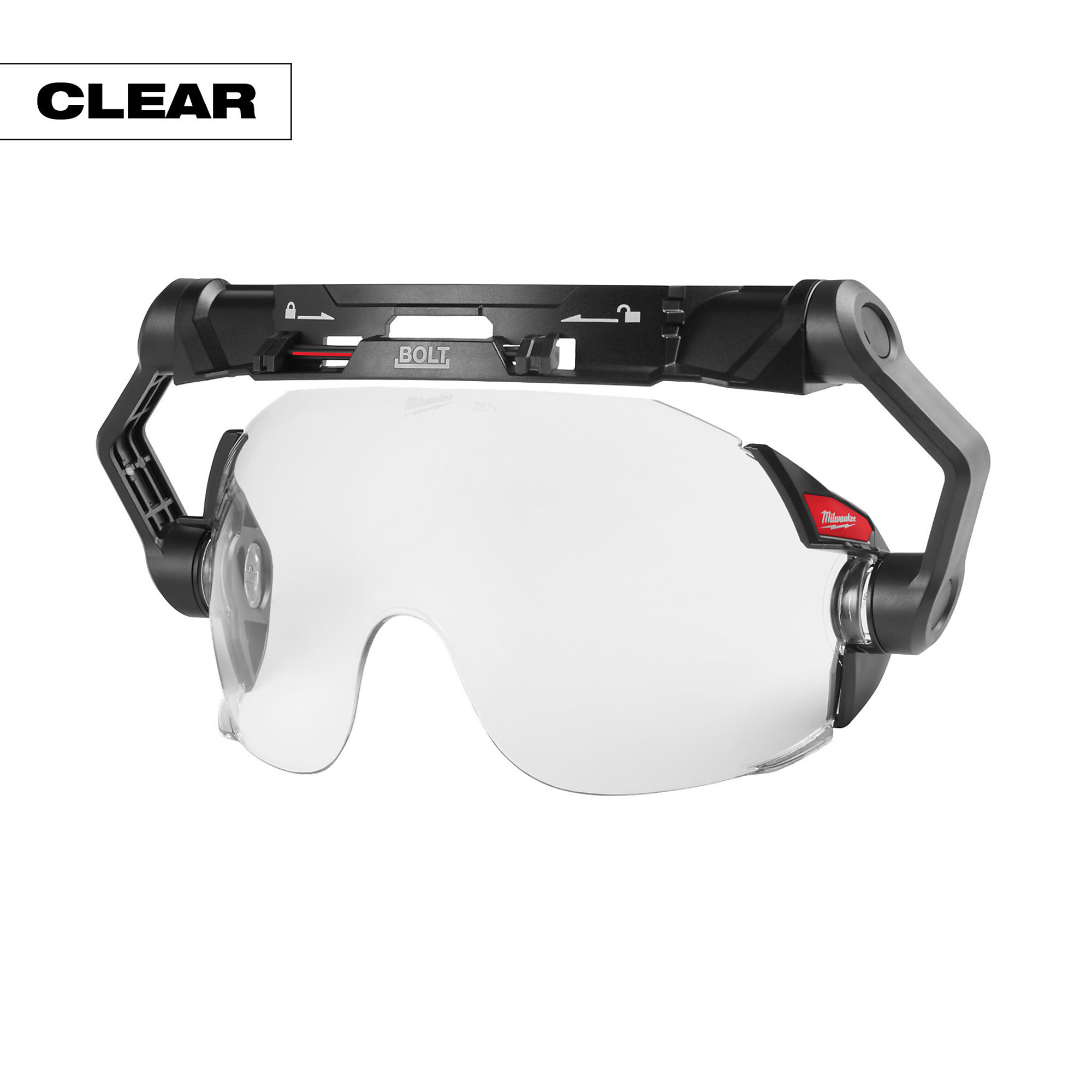 Milwaukee, BOLT CLEAR EYE VISOR, Product Type Face Shield, Visor Coating Anti-Fog, Visor Material Polyurethane, Model 48-73-1410