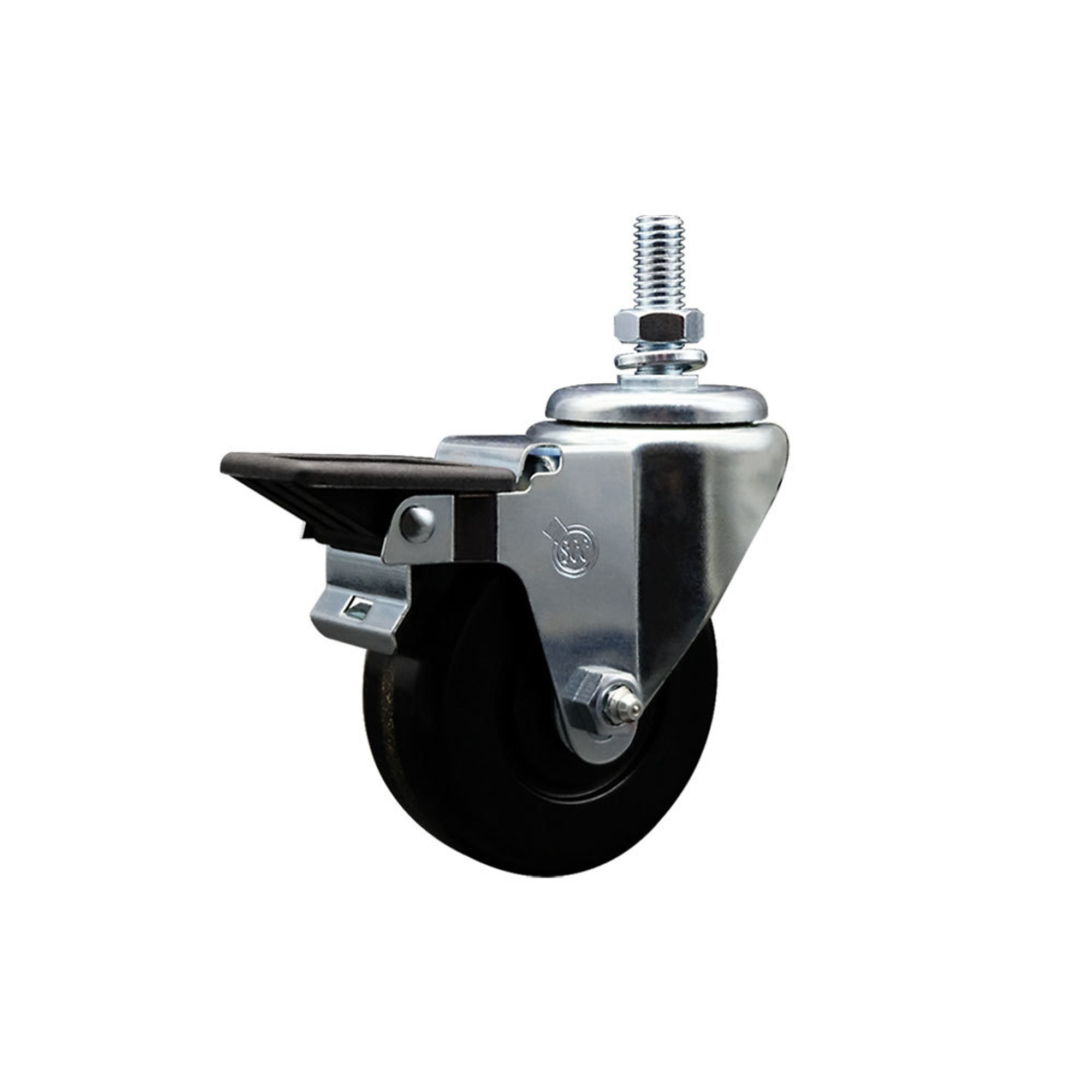 Service Caster, 3 1/2Inch x 1 1/4Inch Stem Caster, Wheel Diameter 3.5 in, Caster Type Swivel, Package (qty.) 1, Model SCC-TS20S3514-PHR-PLB-M1015