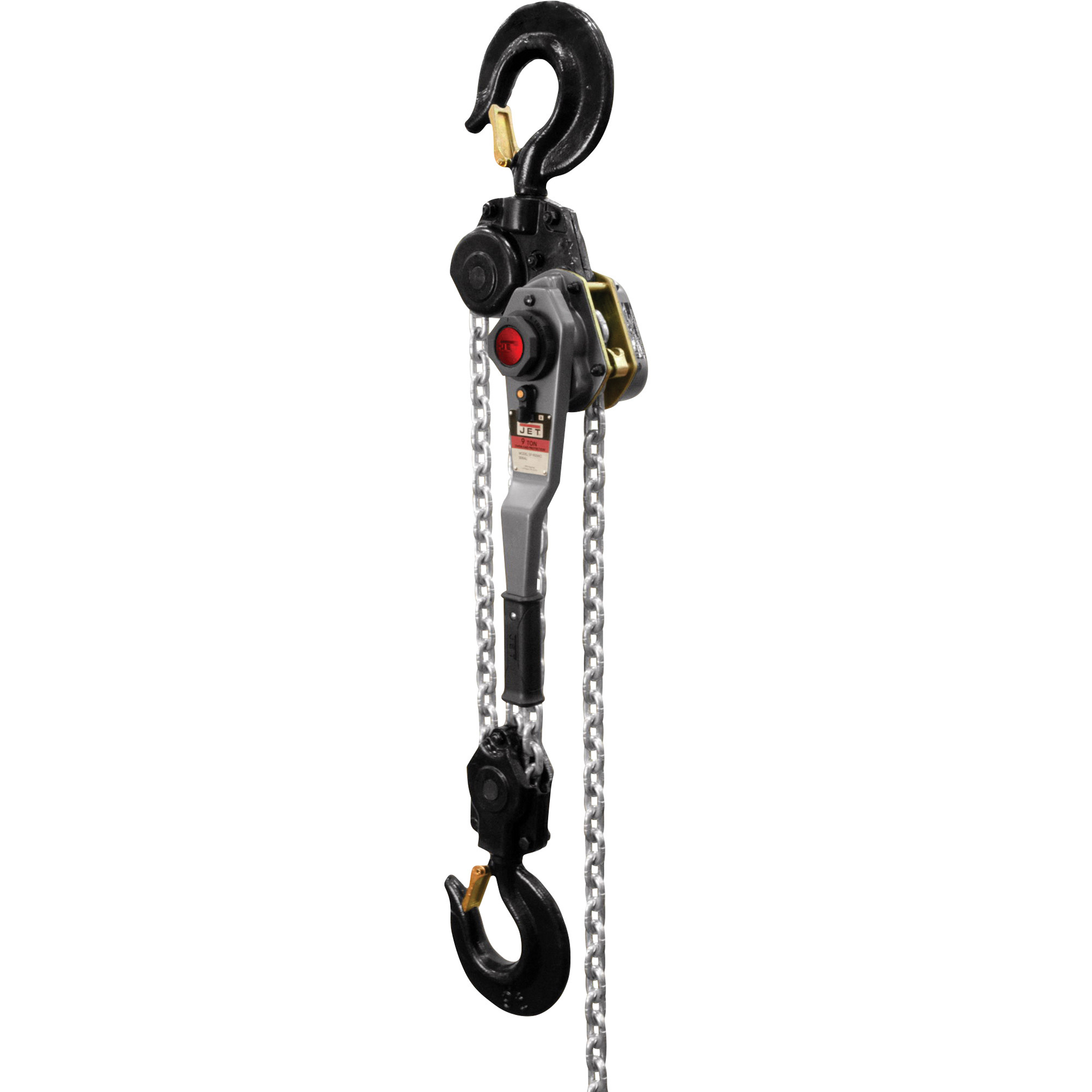 JET JLH Manual Lever Chain Hoist,9-Ton Capacity, 20ft. Lift, Model JLH-900WO-20