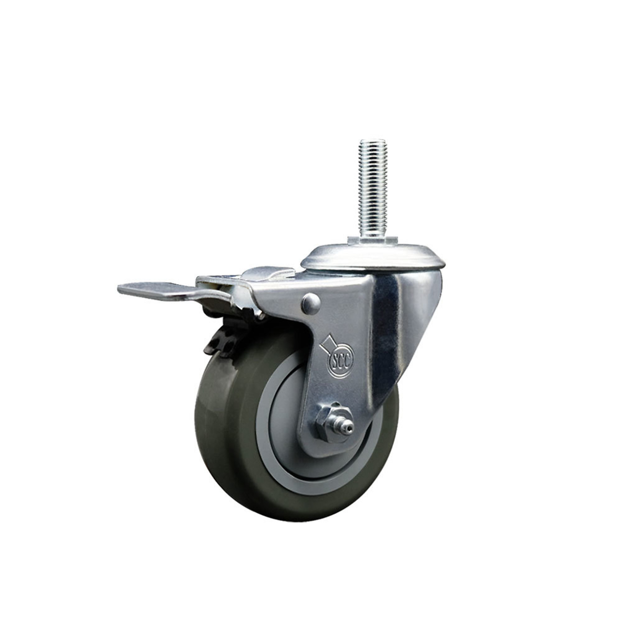 Service Caster, 3 1/2Inch x 1 1/4Inch Stem Caster, Wheel Diameter 3.5 in, Caster Type Swivel, Package (qty.) 1, Model SCC-TSTTL20S3514-PPUB-34212