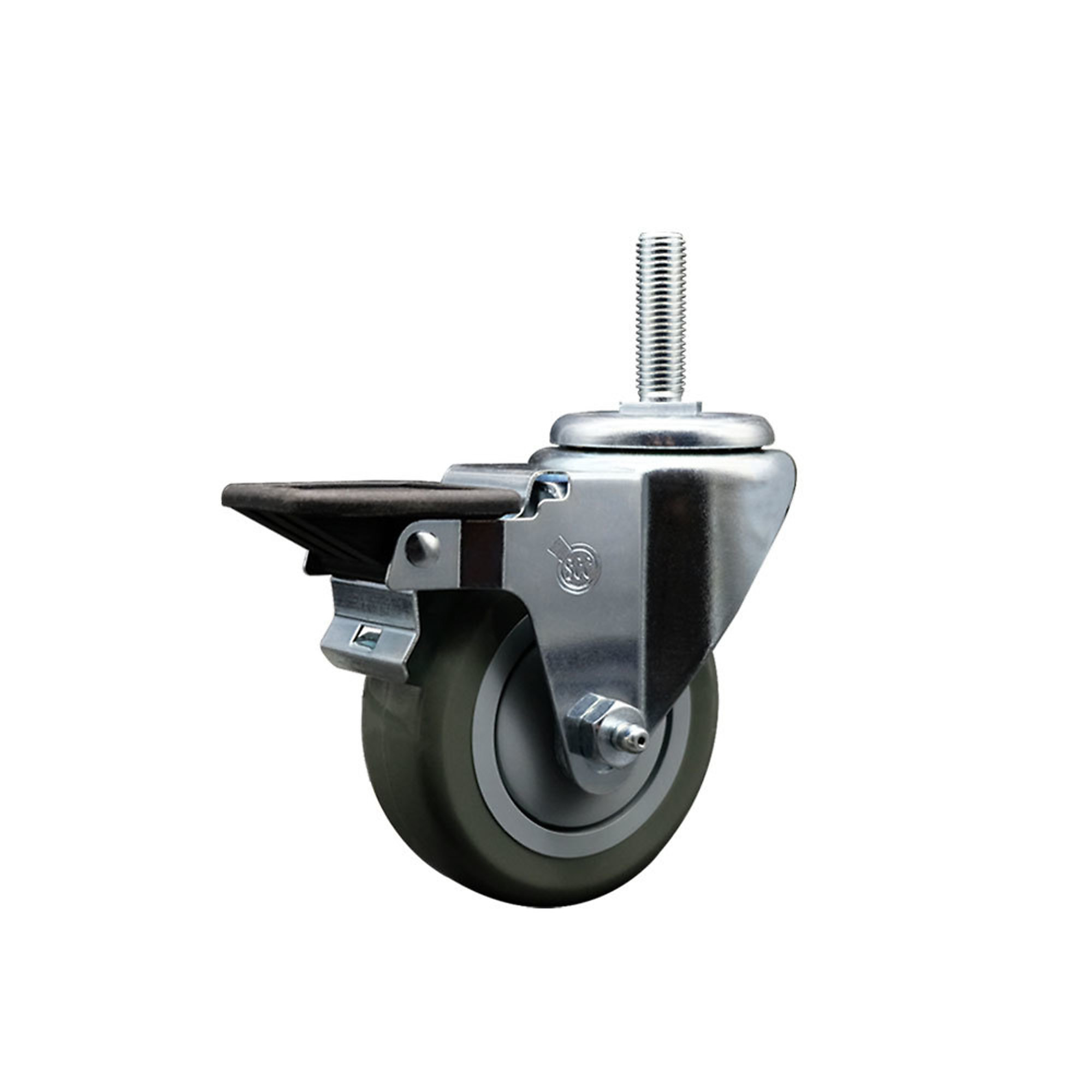 Service Caster, 3 1/2Inch x 1 1/4Inch Stem Caster, Wheel Diameter 3.5 in, Caster Type Swivel, Package (qty.) 1, Model SCC-TS20S3514-PPUB-PLB-34212