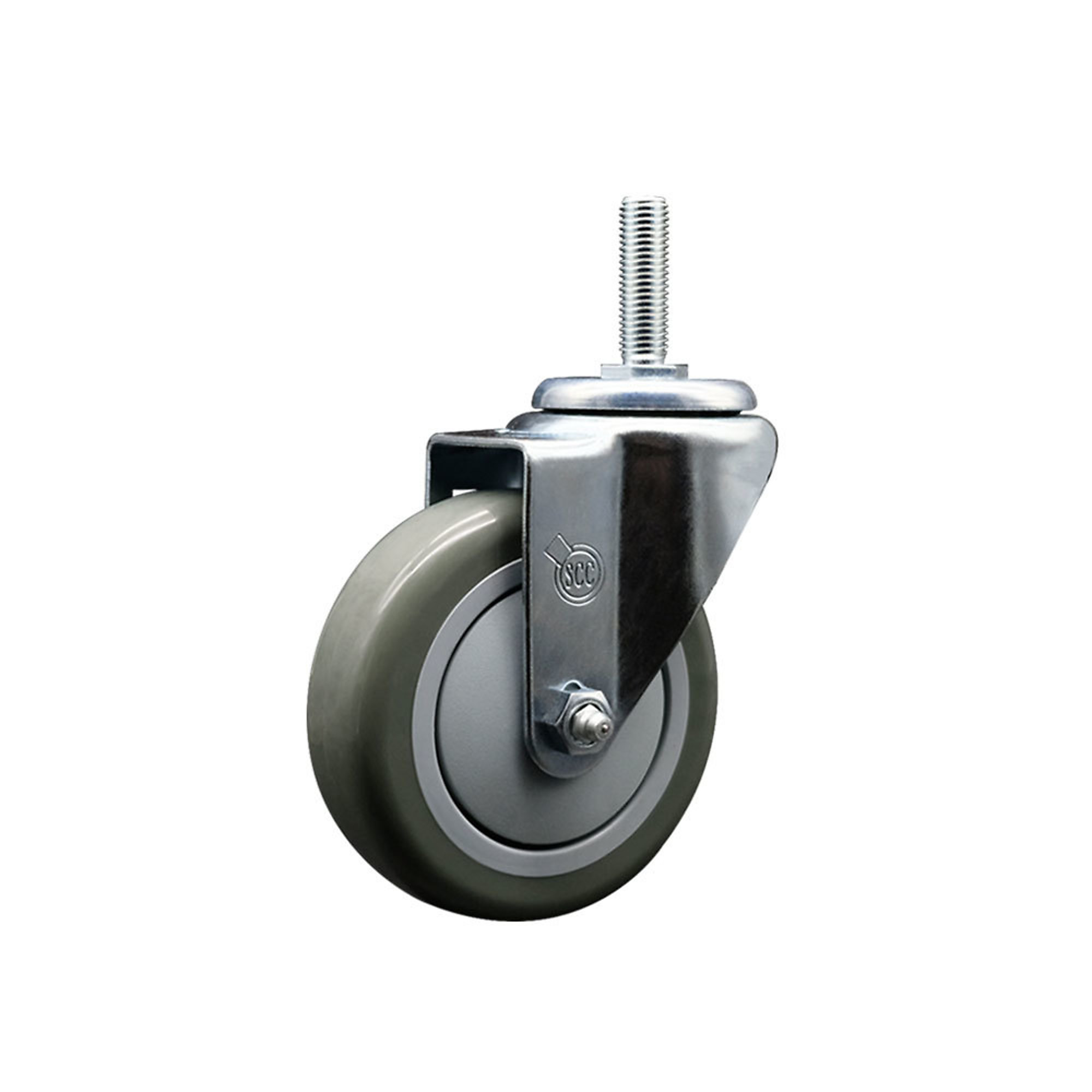 Service Caster, 4Inch x 1 1/4Inch Stem Caster, Wheel Diameter 4 in, Caster Type Swivel, Package (qty.) 1, Model SCC-TS20S414-PPUB-34212