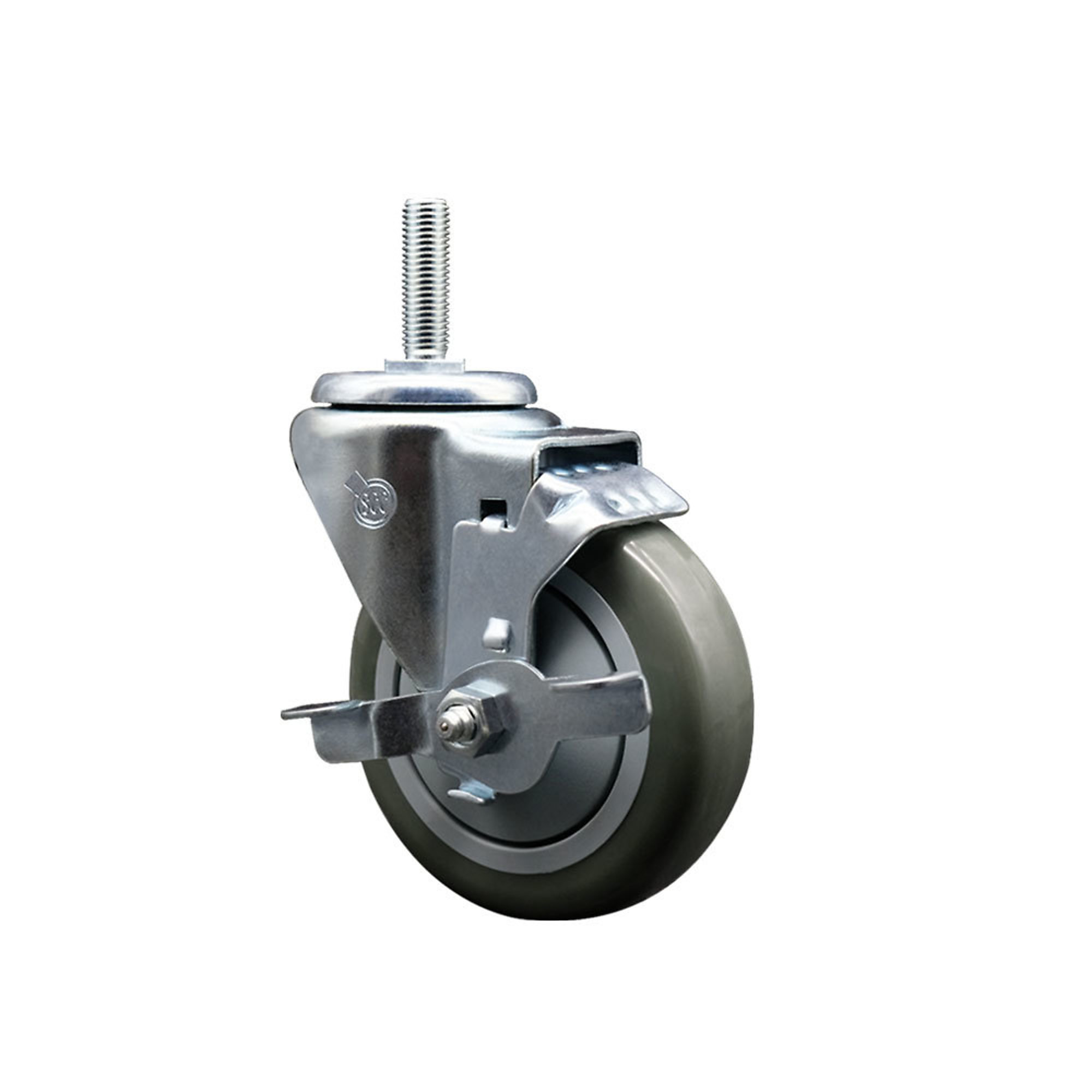 Service Caster, 4Inch x 1 1/4Inch Stem Caster, Wheel Diameter 4 in, Caster Type Swivel, Package (qty.) 1, Model SCC-TS20S414-PPUB-TLB-34212