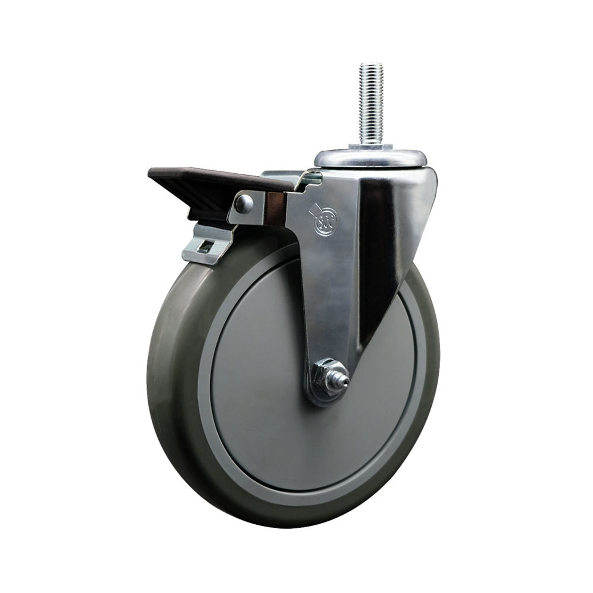 Service Caster, 6Inch x 1 1/4Inch Stem Caster, Wheel Diameter 6 in, Caster Type Swivel, Package (qty.) 1, Model SCC-TS20S614-PPUB-PLB-34212