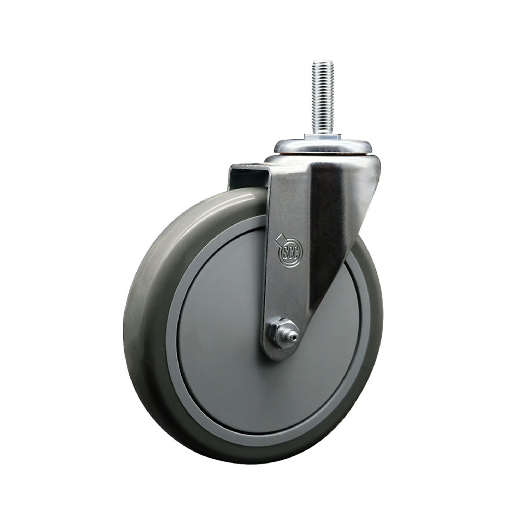 Service Caster, 6Inch x 1 1/4Inch Stem Caster, Wheel Diameter 6 in, Caster Type Swivel, Package (qty.) 1, Model SCC-TS20S614-PPUB-34212