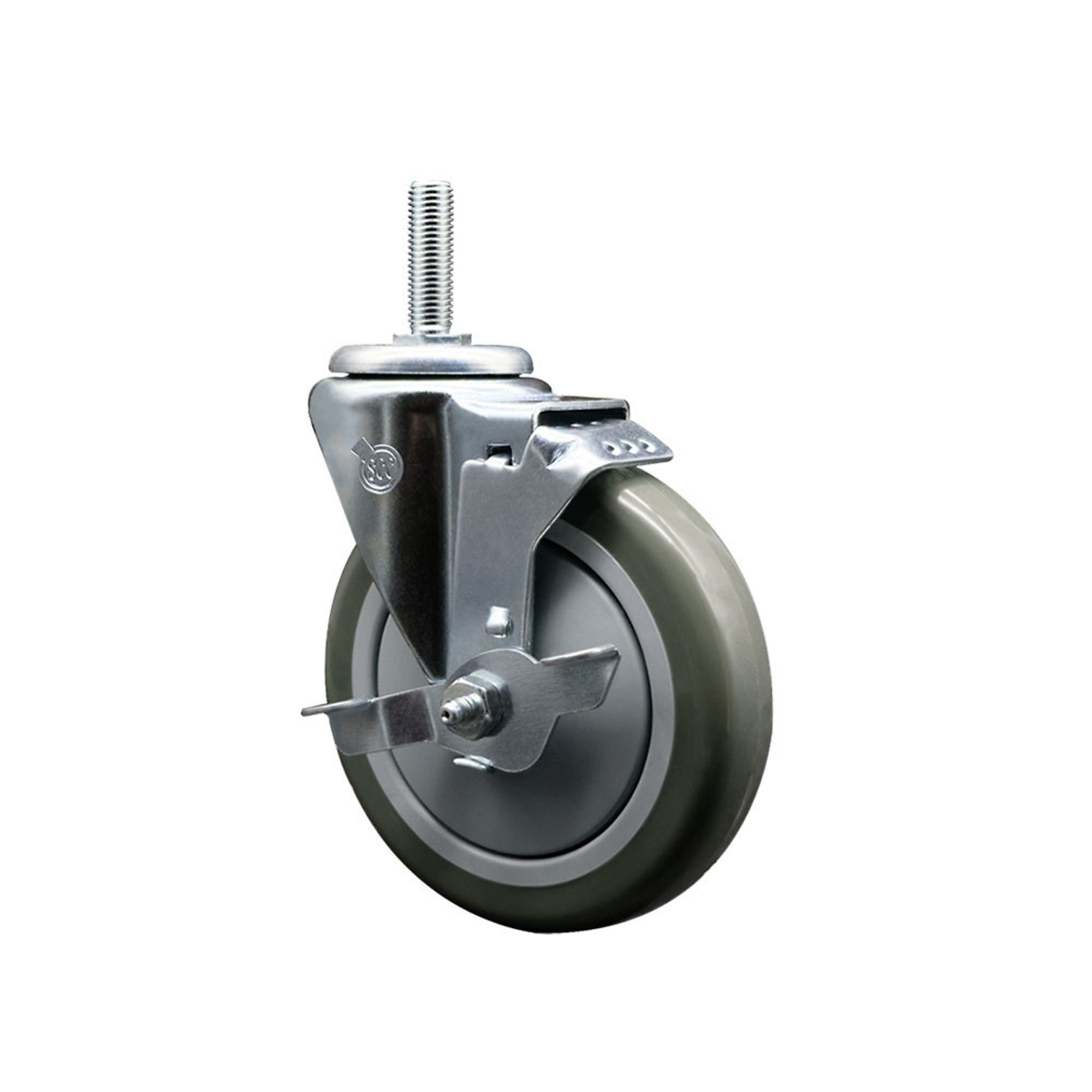 Service Caster, 5Inch x 1 1/4Inch Stem Caster, Wheel Diameter 5 in, Caster Type Swivel, Package (qty.) 1, Model SCC-TS20S514-PPUB-TLB-34212