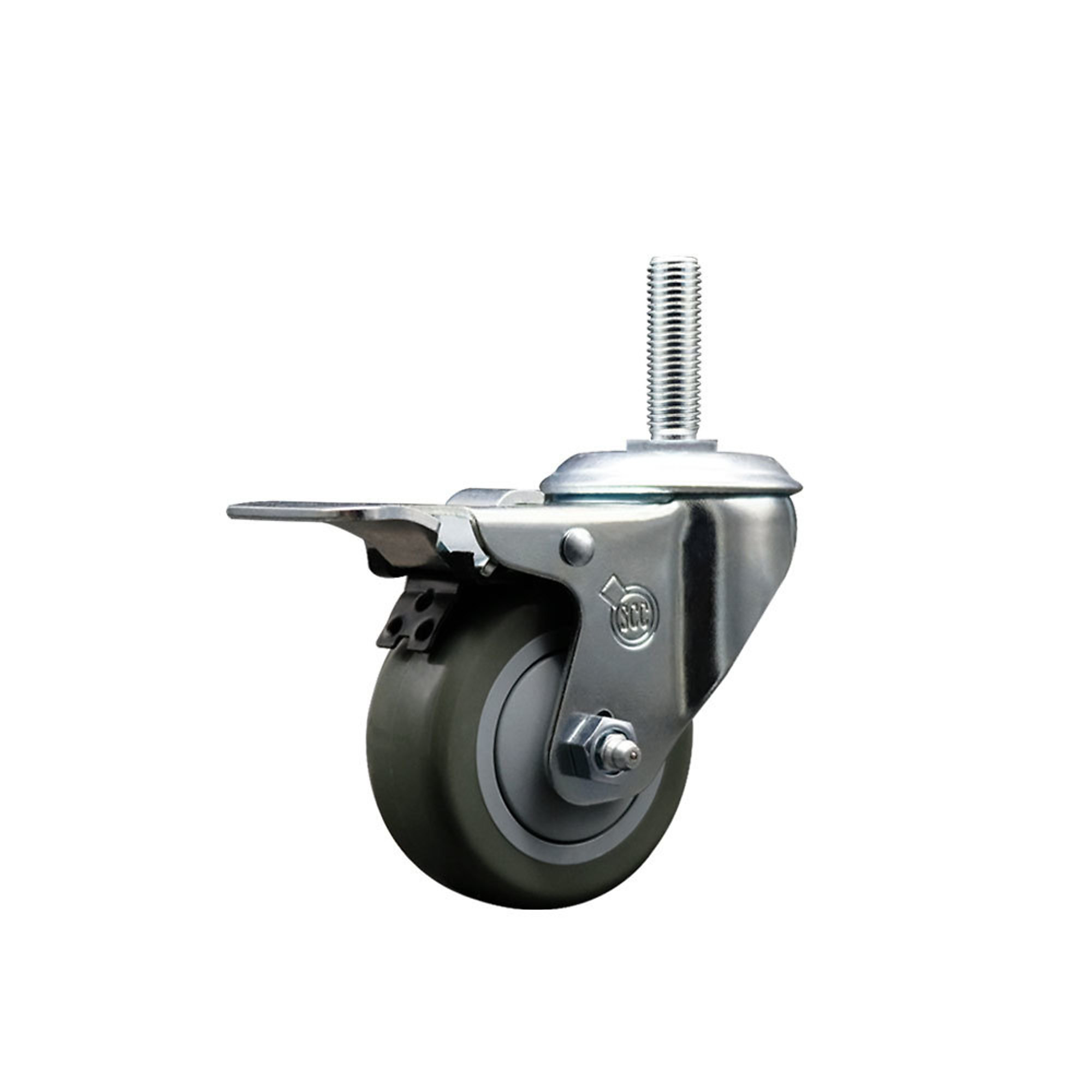 Service Caster, 3Inch x 1 1/4Inch Stem Caster, Wheel Diameter 3 in, Caster Type Swivel, Package (qty.) 1, Model SCC-TSTTL20S314-PPUB-58212