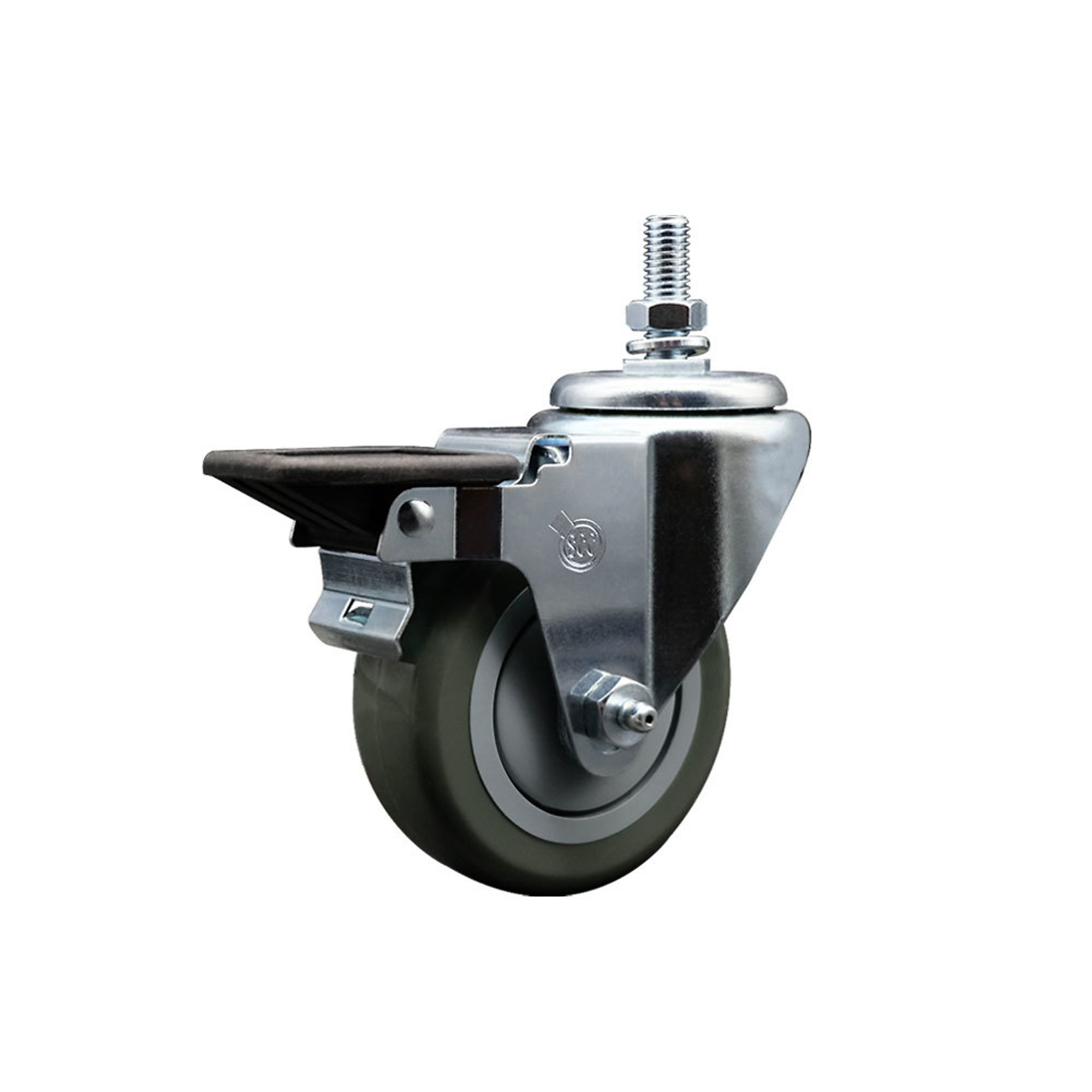 Service Caster, 3 1/2Inch x 1 1/4Inch Stem Caster, Wheel Diameter 3.5 in, Caster Type Swivel, Package (qty.) 1, Model SCC-TS20S3514-PPUB-PLB-M1015