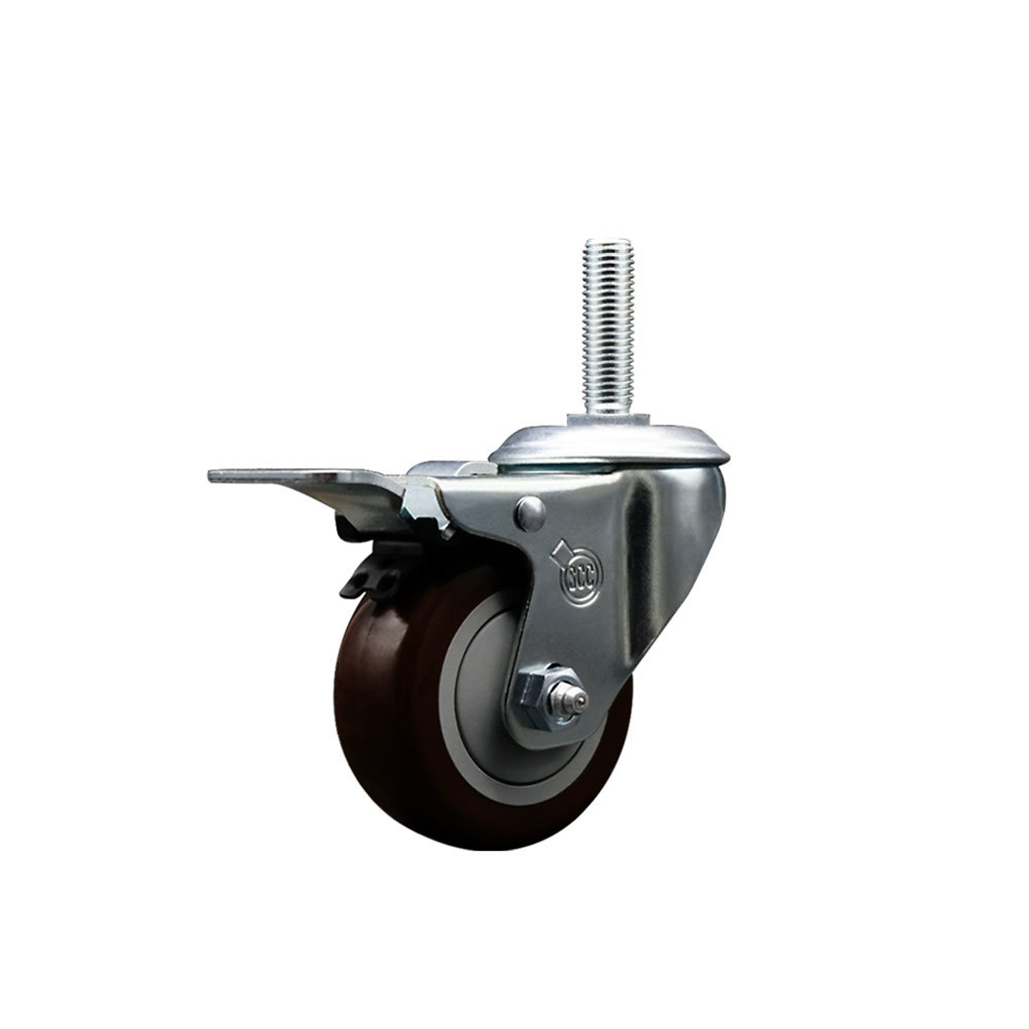 Service Caster, 3Inch x 1 1/4Inch Stem Caster, Wheel Diameter 3 in, Caster Type Swivel, Package (qty.) 1, Model SCC-TSTTL20S314-PPUB-MRN-34212