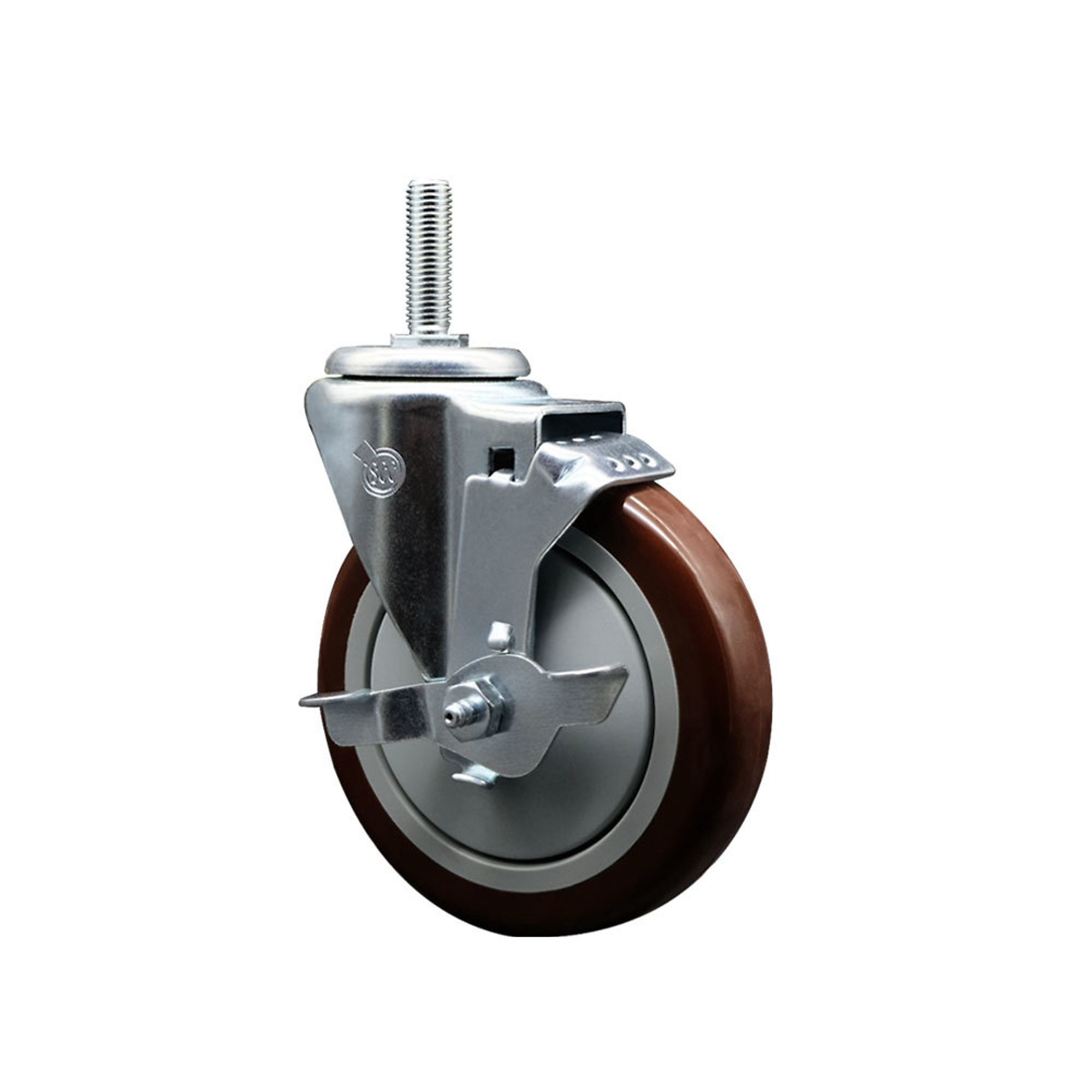 Service Caster, 5Inch x 1 1/4Inch Stem Caster, Wheel Diameter 5 in, Caster Type Swivel, Package (qty.) 1, Model SCC-TS20S514-PPUB-MRN-TLB-34212