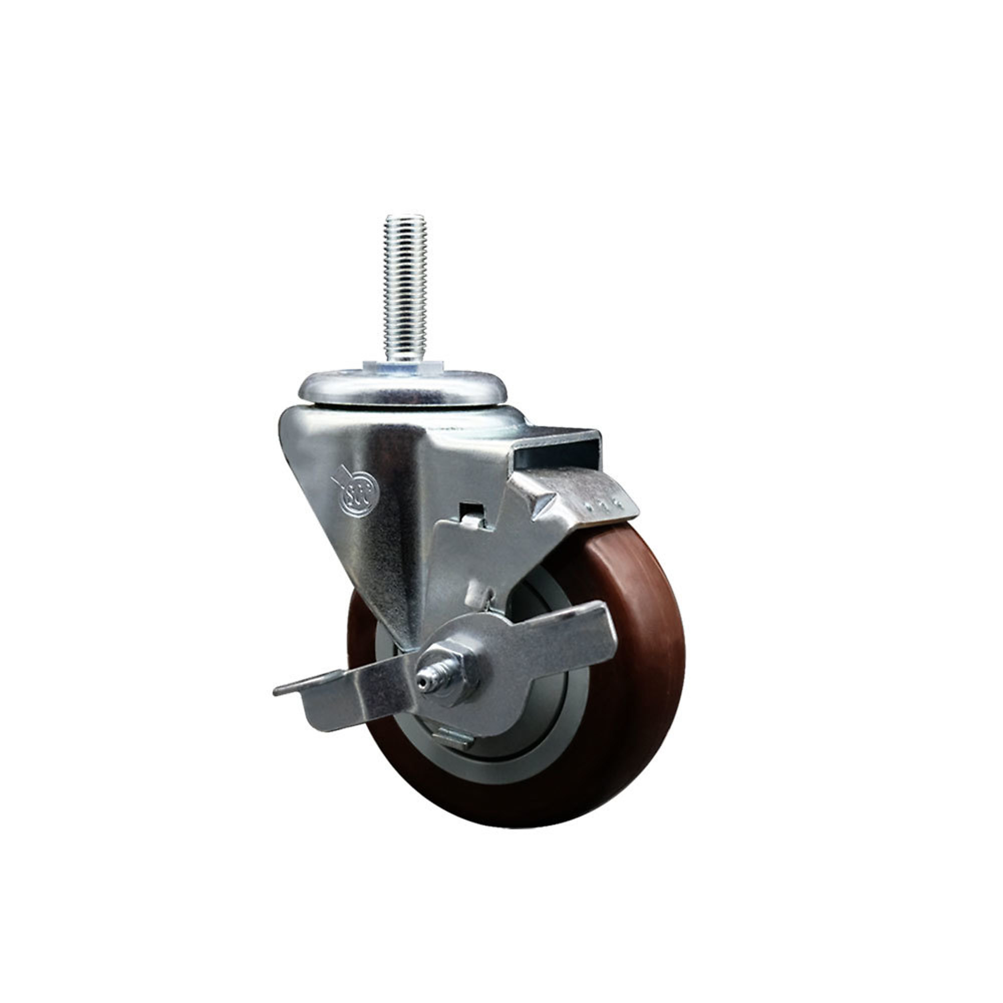 Service Caster, 3 1/2Inch x 1 1/4Inch Stem Caster, Wheel Diameter 3.5 in, Caster Type Swivel, Package (qty.) 1, Model SCC-TS20S3514-PPUB-MRN-TLB-58212