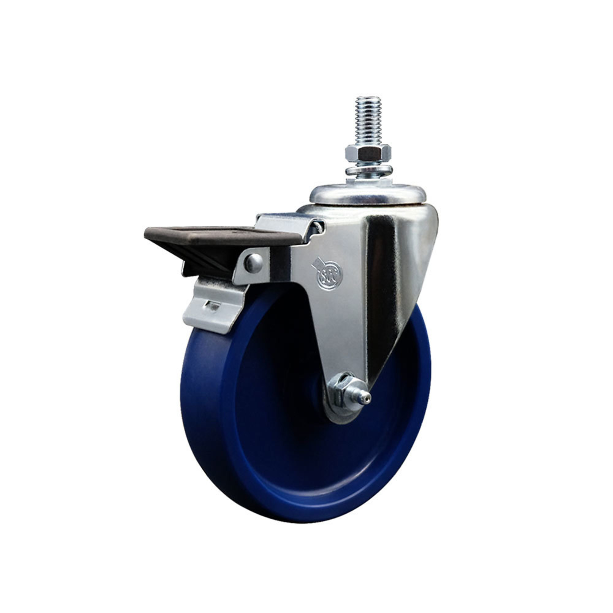 Service Caster, 5Inch x 1 1/4Inch Stem Caster, Wheel Diameter 5 in, Caster Type Swivel, Package (qty.) 1, Model SCC-TS20S514-SPUS-PLB-121315