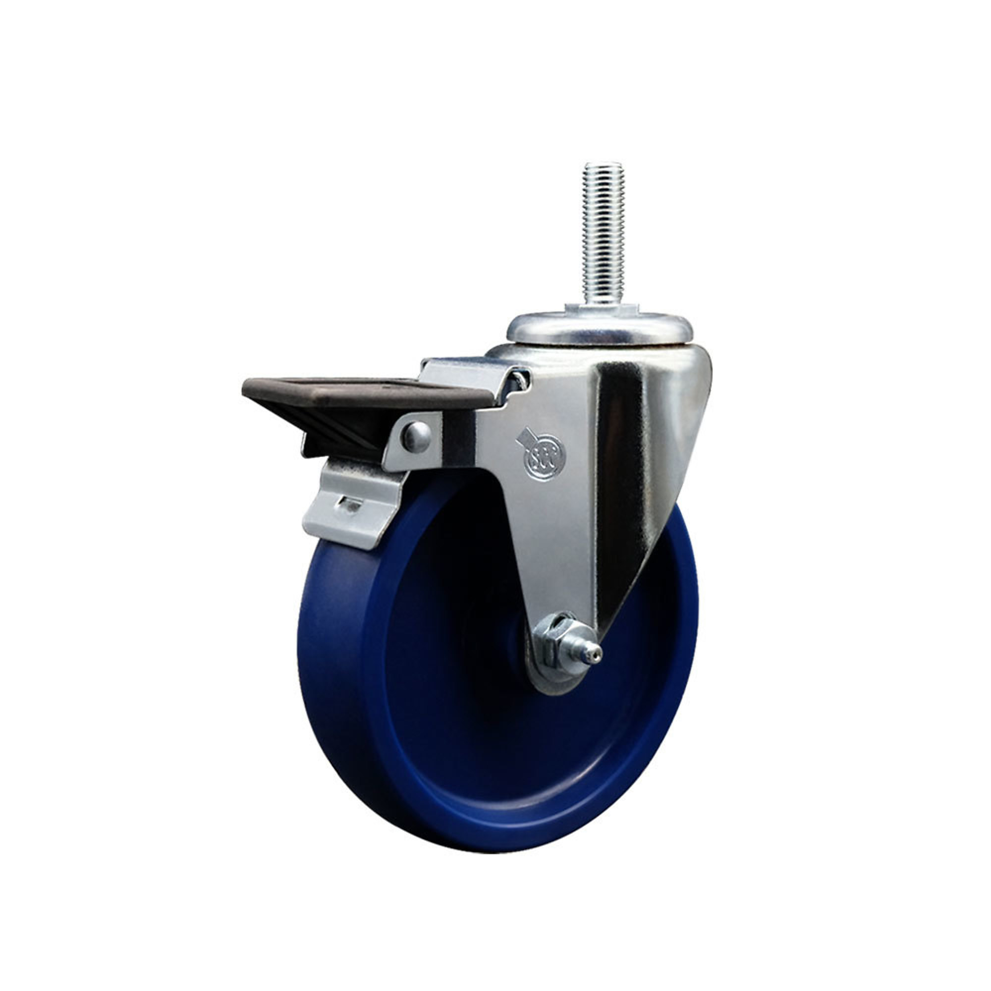 Service Caster, 5Inch x 1 1/4Inch Stem Caster, Wheel Diameter 5 in, Caster Type Swivel, Package (qty.) 1, Model SCC-TS20S514-SPUS-PLB-34212