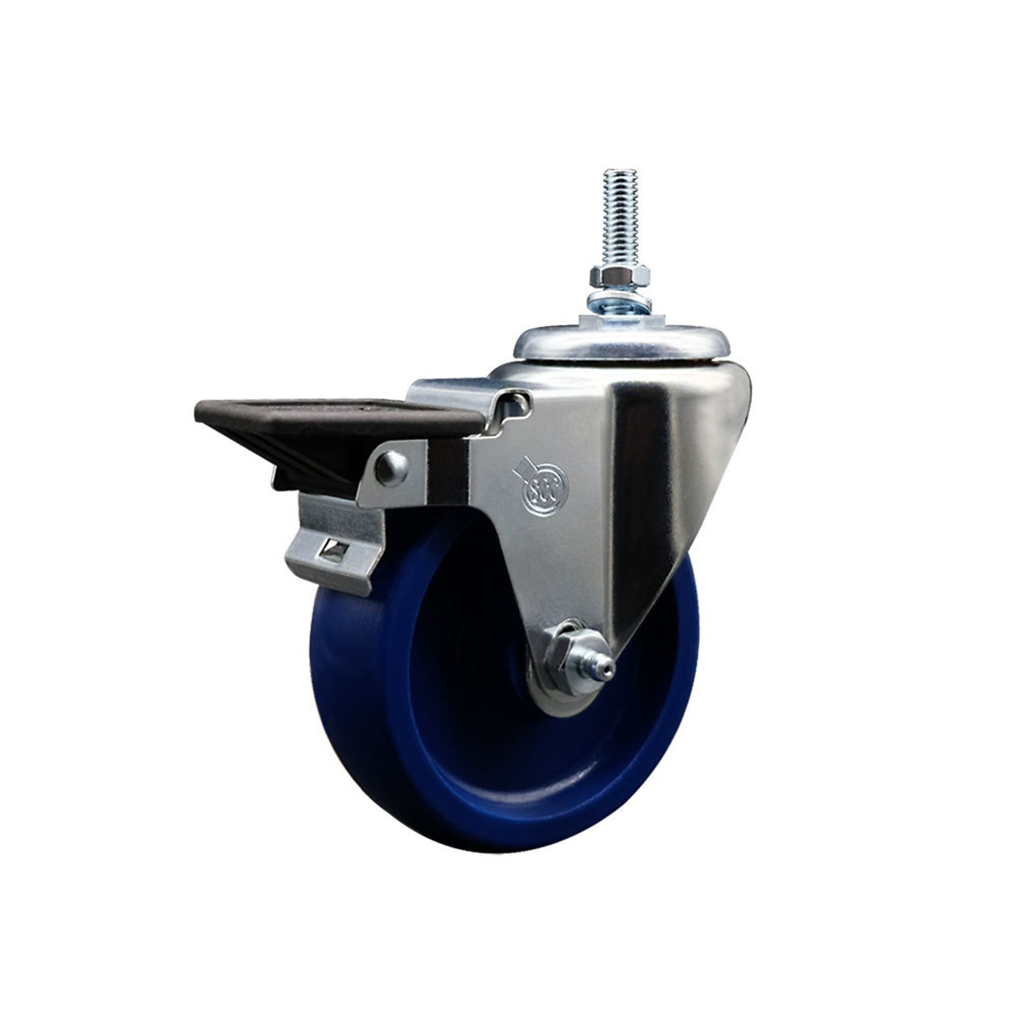 Service Caster, 4Inch x 1 1/4Inch Stem Caster, Wheel Diameter 4 in, Caster Type Swivel, Package (qty.) 1, Model SCC-TS20S414-SPUS-PLB-381615