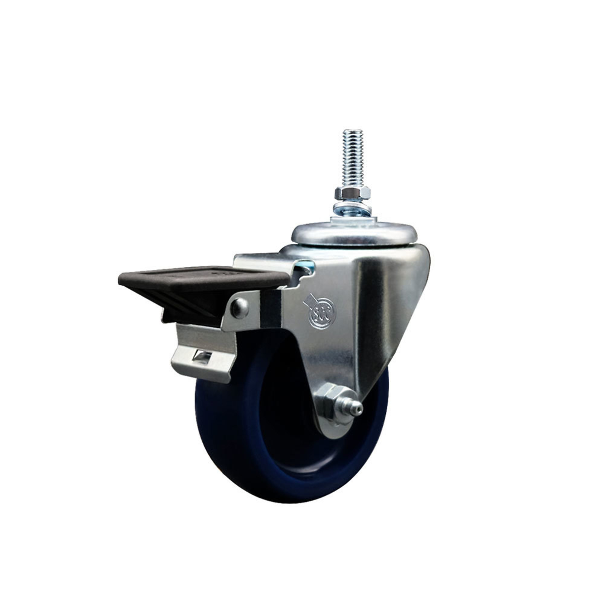 Service Caster, 3 1/2Inch x 1 1/4Inch Stem Casters, Wheel Diameter 3.5 in, Caster Type Swivel, Package (qty.) 4, Model SCC-TS20S3514-SPUS-PLB-381615