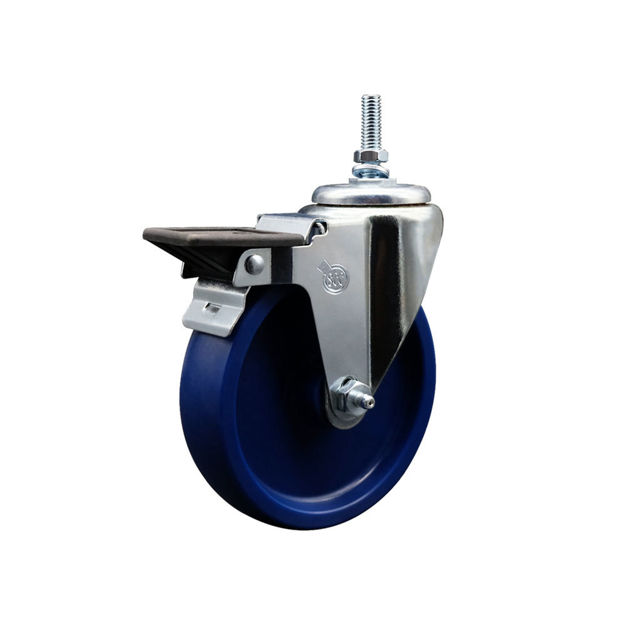 Service Caster, 5Inch x 1 1/4Inch Stem Caster, Wheel Diameter 5 in, Caster Type Swivel, Package (qty.) 1, Model SCC-TS20S514-SPUS-PLB-381615