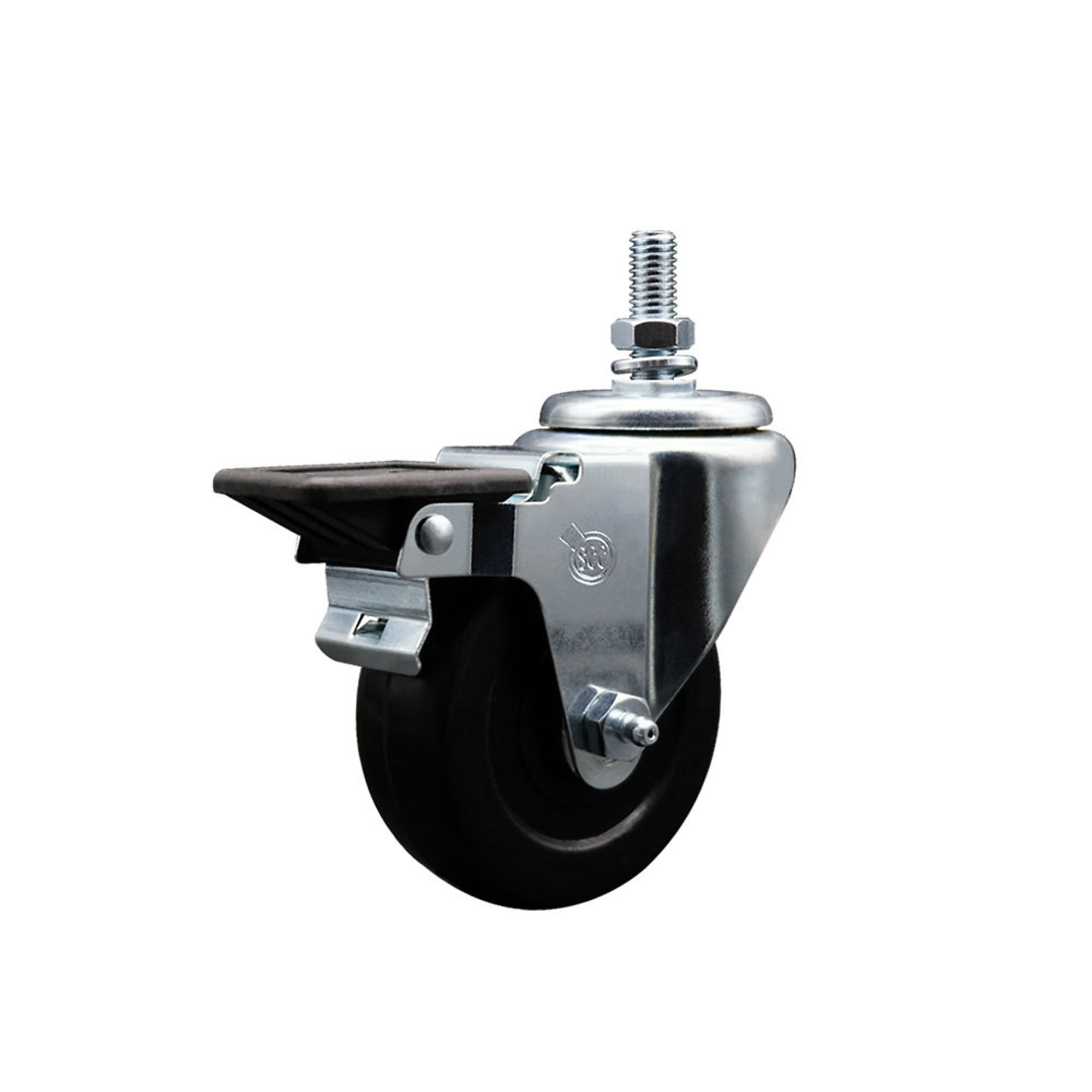 Service Caster, 3 1/2Inch x 1 1/4Inch Stem Caster, Wheel Diameter 3.5 in, Caster Type Swivel, Package (qty.) 1, Model SCC-TS20S3514-SRS-PLB-121315