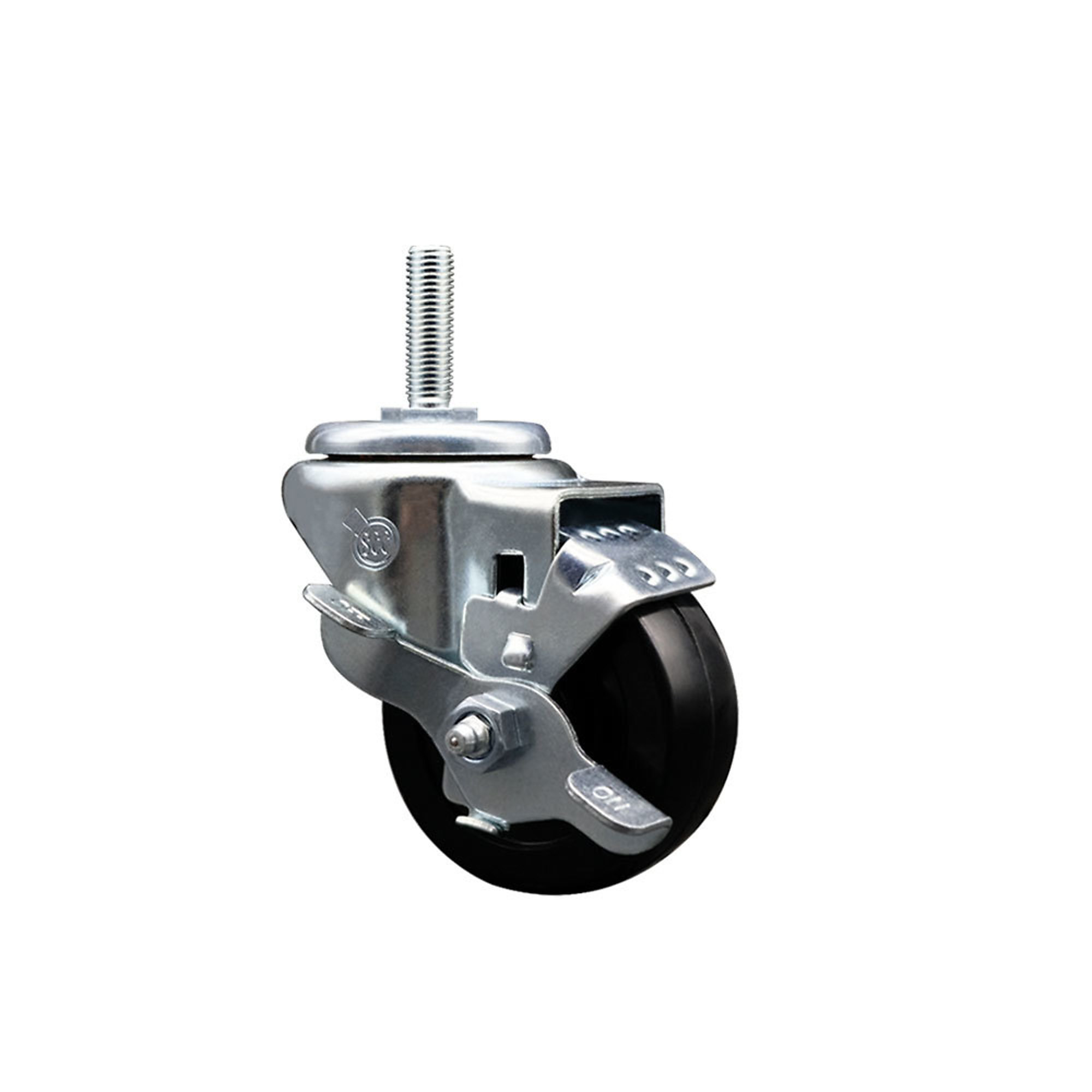 Service Caster, 3Inch x 1 1/4Inch Stem Caster, Wheel Diameter 3 in, Caster Type Swivel, Package (qty.) 1, Model SCC-TS20S314-SRS-TLB-58212